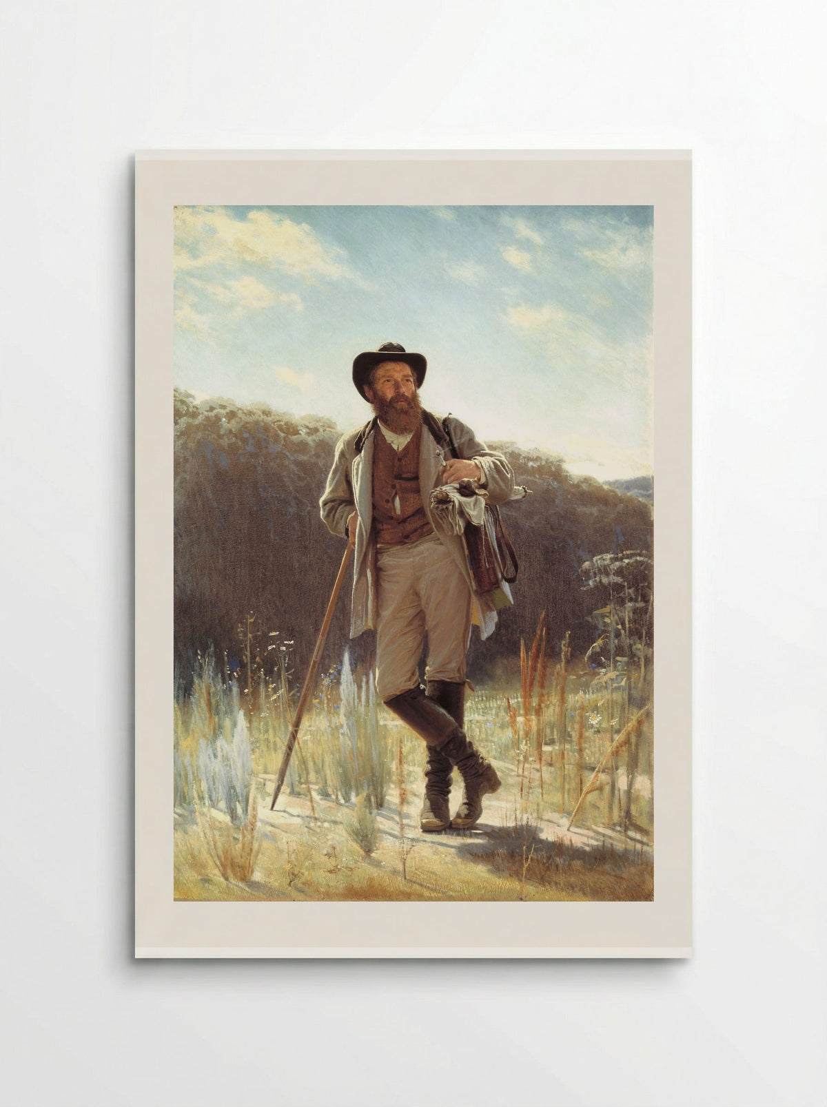 Portrait of the Painter Ivan Shishkin - Ivan Kramskoy - Poster