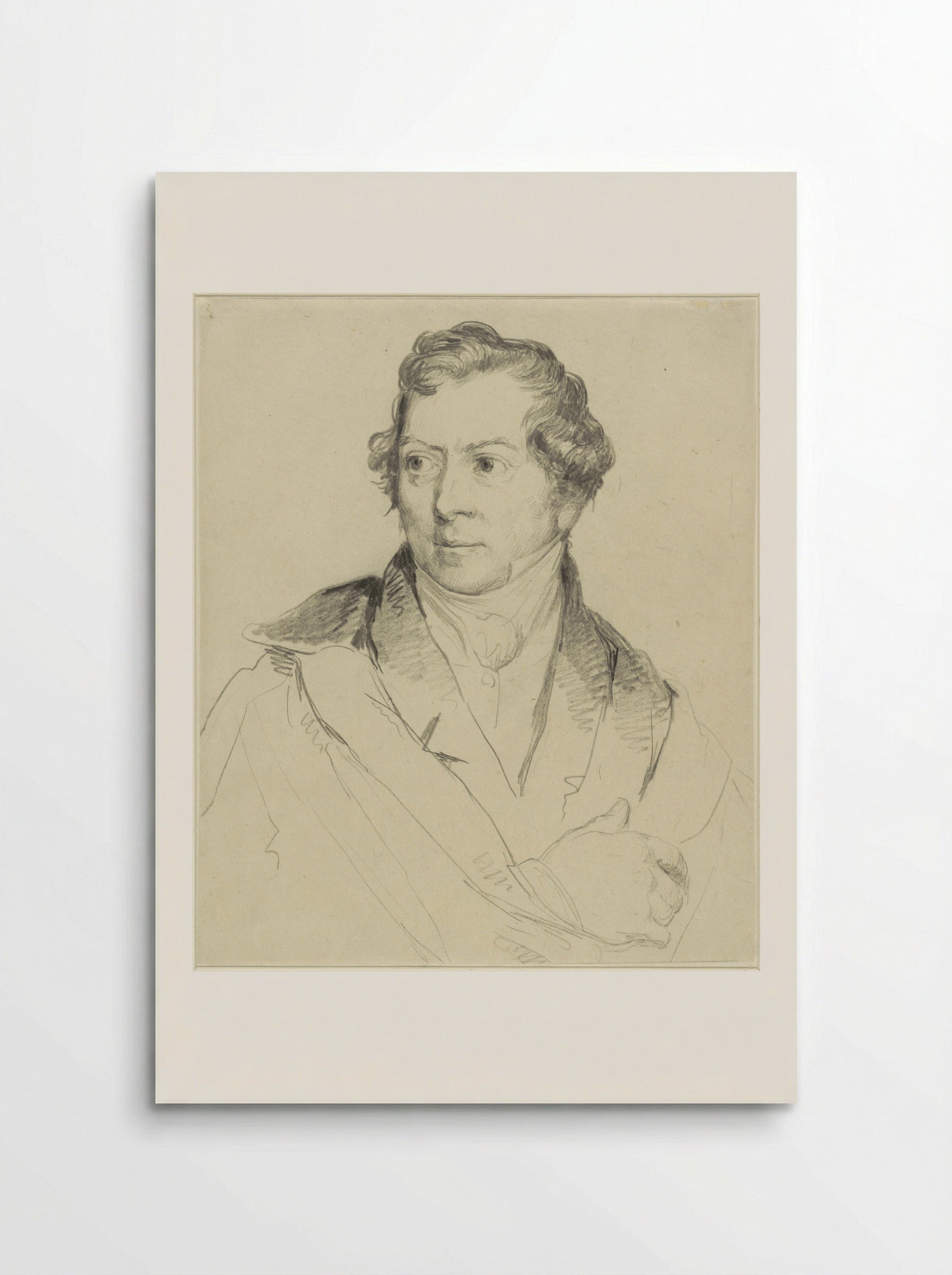 Portrait of the Painter and Etcher Hendrik Voogd - Christiaan Julius Lodewijk Portman - Poster