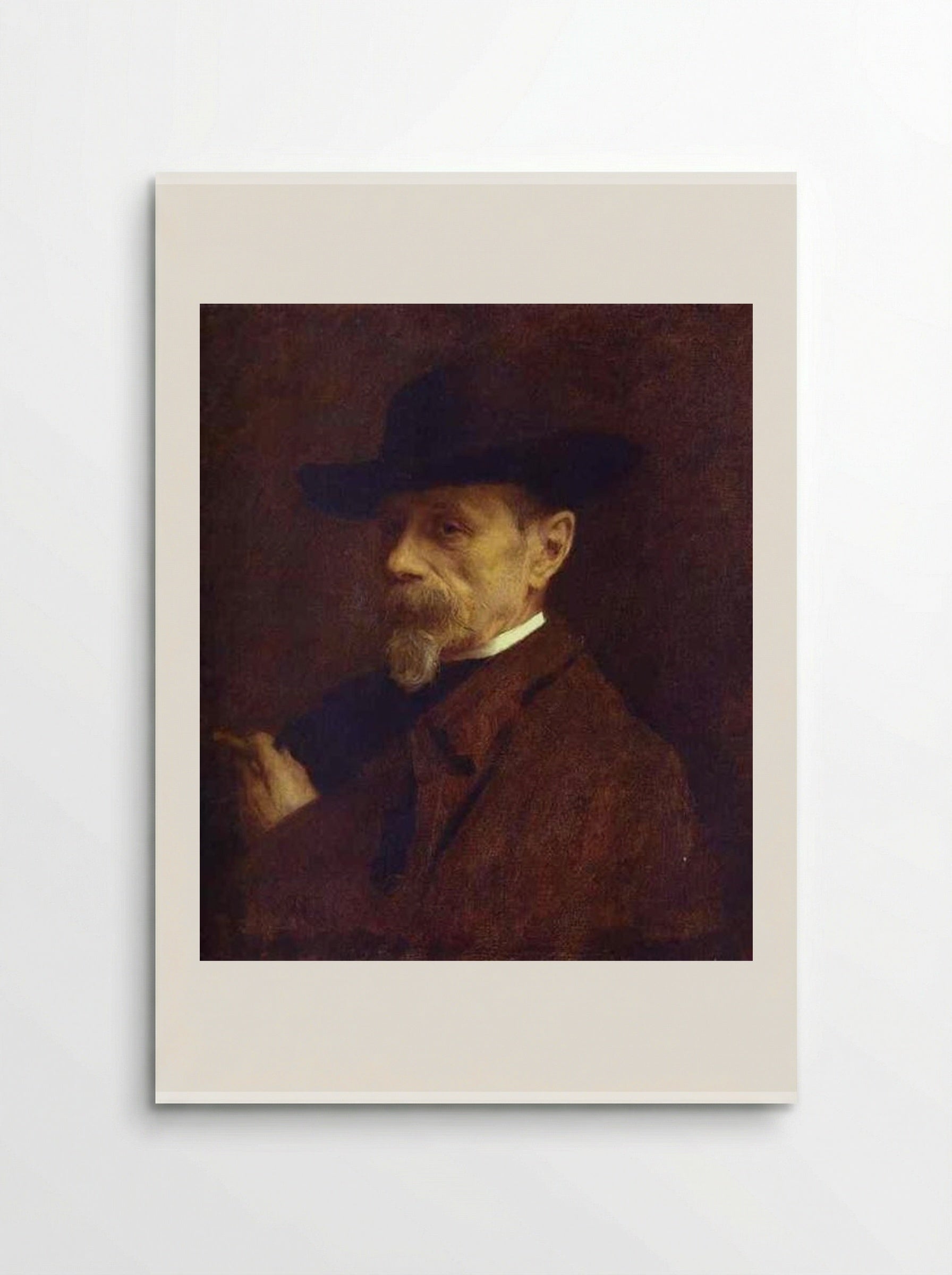 Portrait of the Photographer Andrey Denier - Ivan Kramskoy - Poster