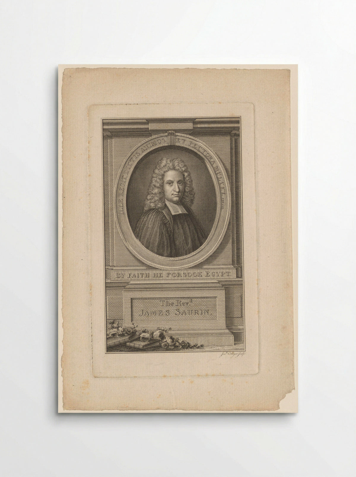 Portrait of the Reverend James Saurin - Joseph Collyer - Poster