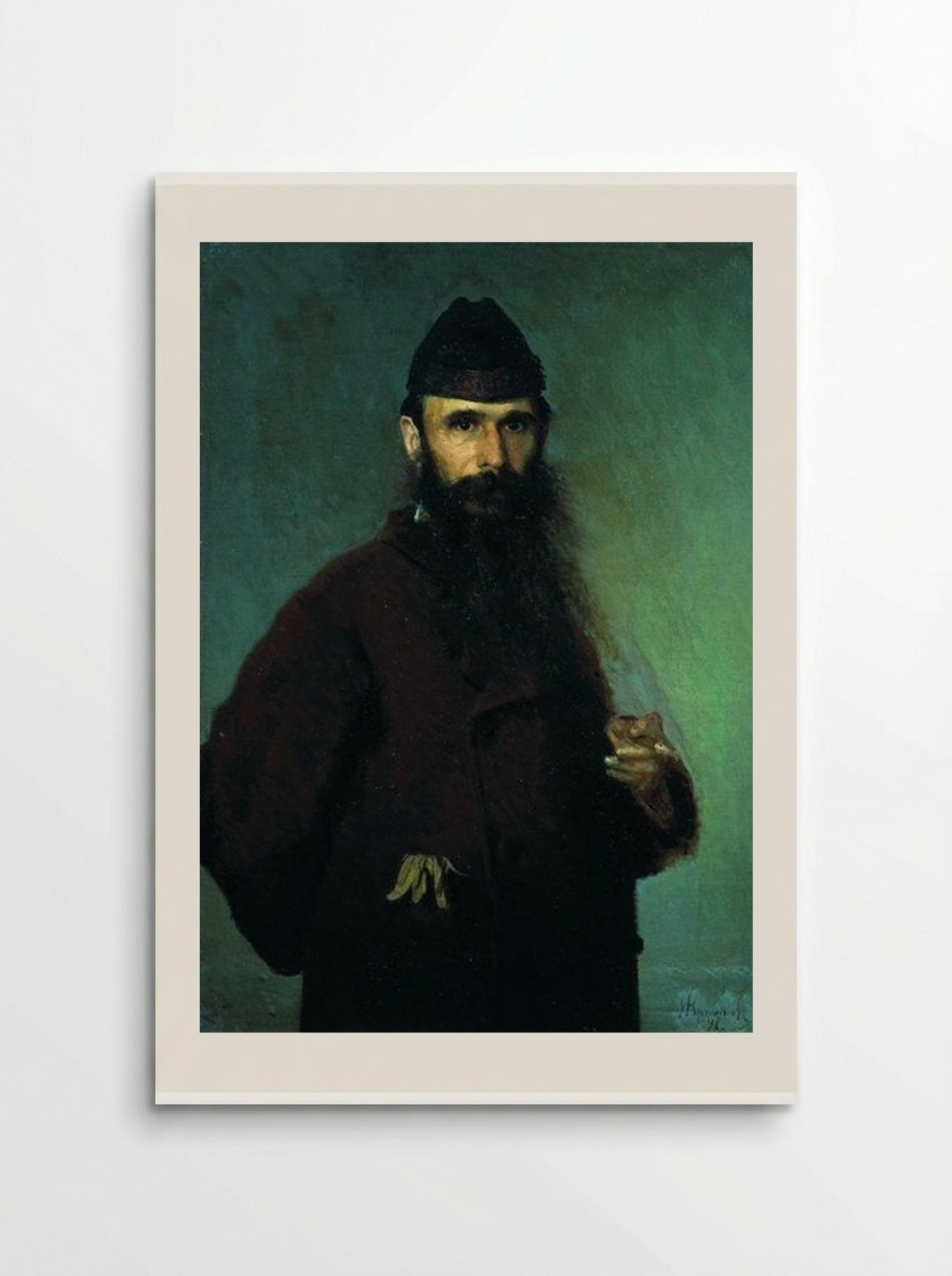 Portrait of the artist Alexander Dmitrievich Litovchenko - Ivan Kramskoy - Poster