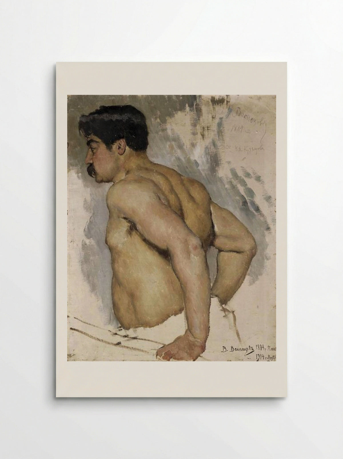 Portrait of the artist Nikolai Kuznetsov - Viktor Vasnetsov - Poster