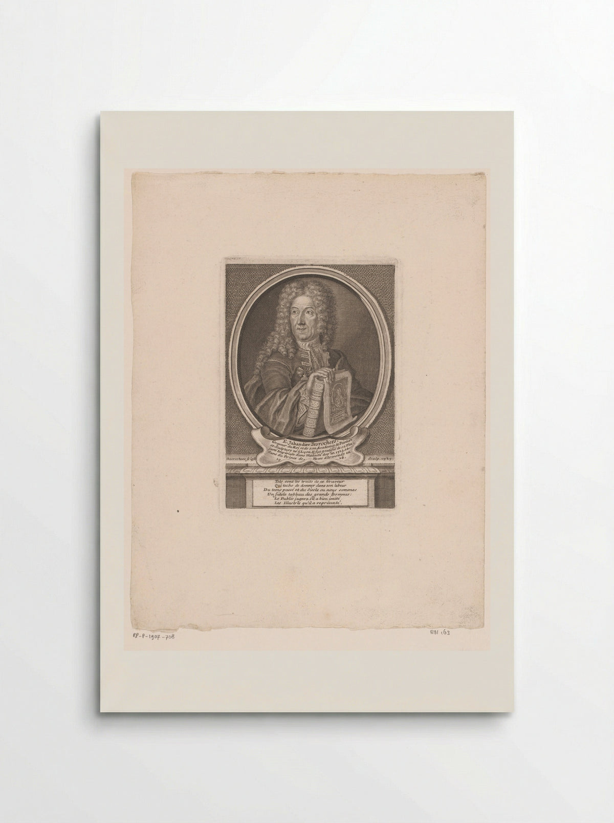 Portrait of Étienne Jehandier Desrochers - Étienne Jehandier Desrochers - Poster