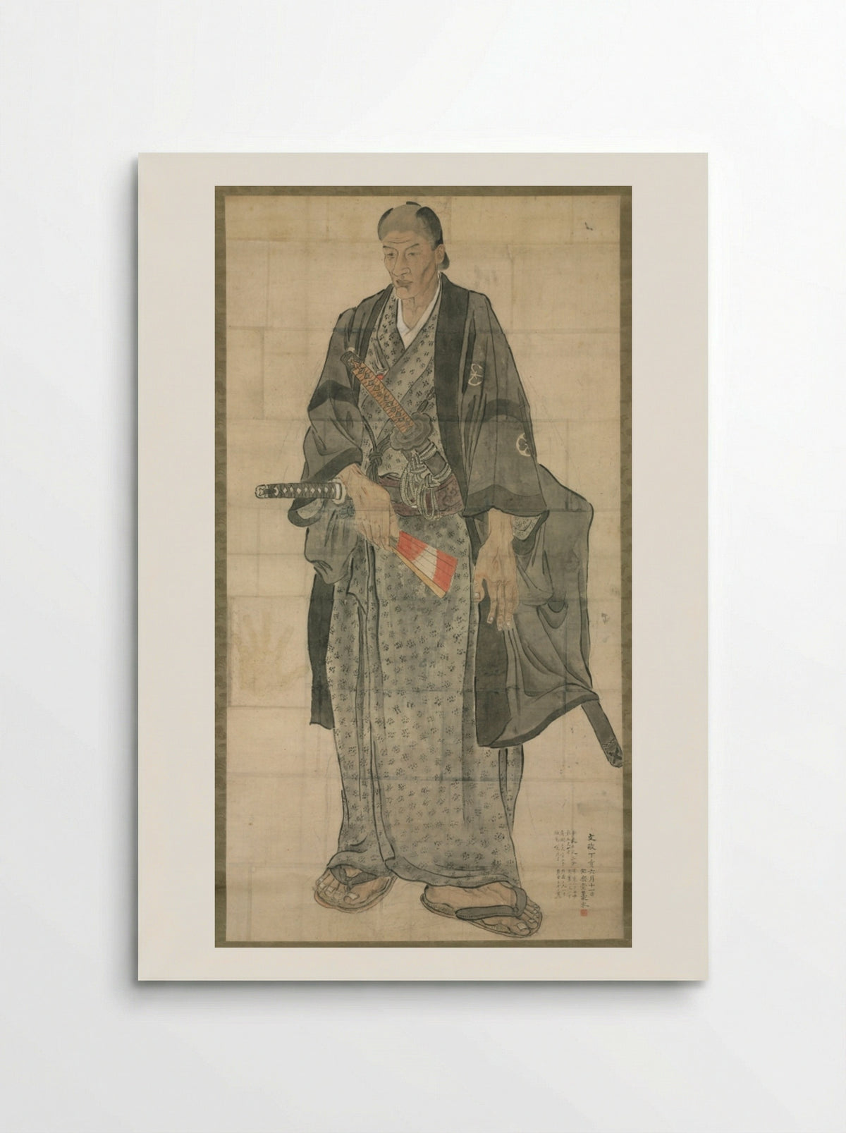 Portrait of Ōzora Buzaemon - Watanabe Kazan - Poster