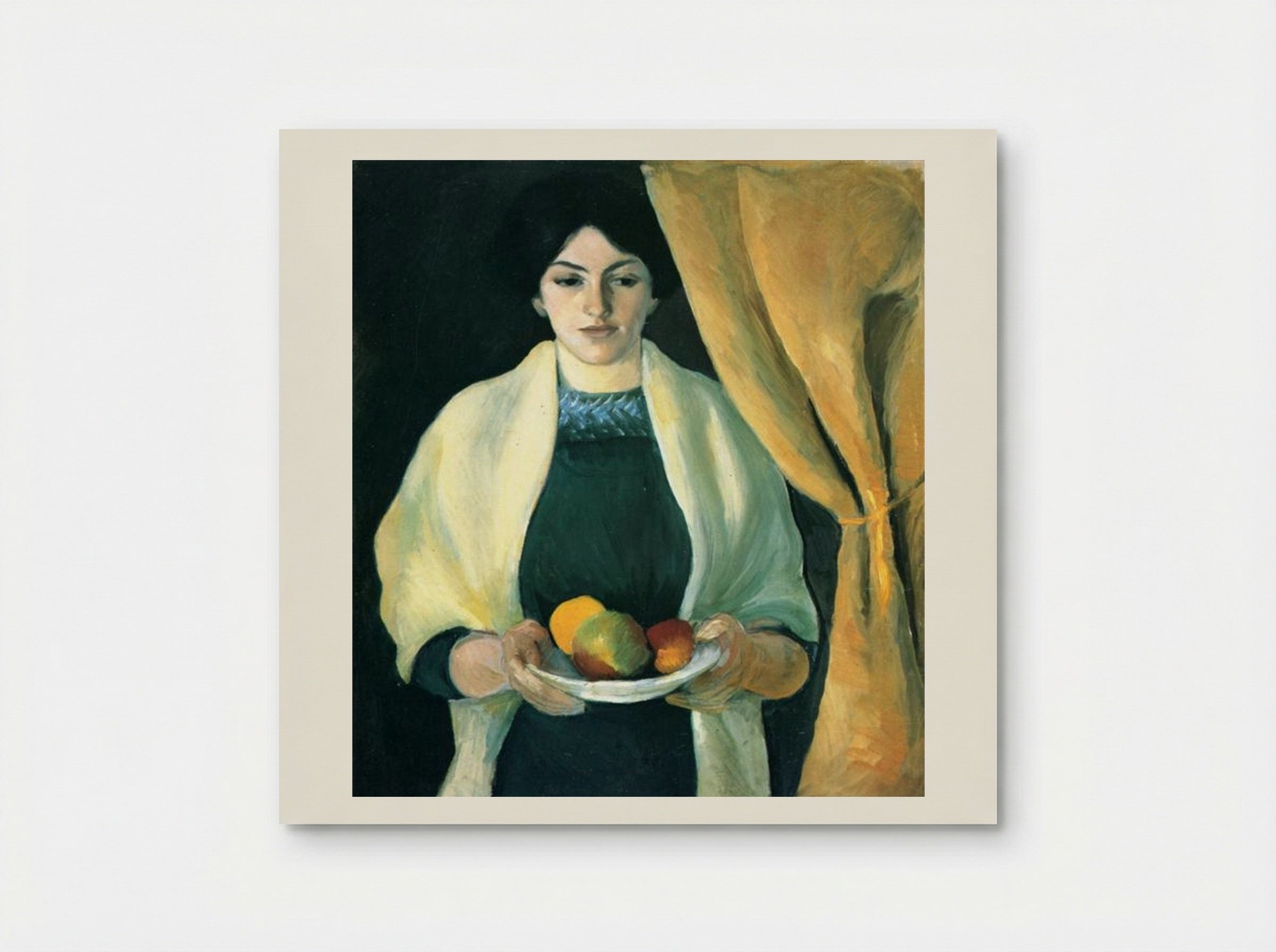 Portrait with Apples (Portrait of the Artist's Wife) - August Macke - Poster