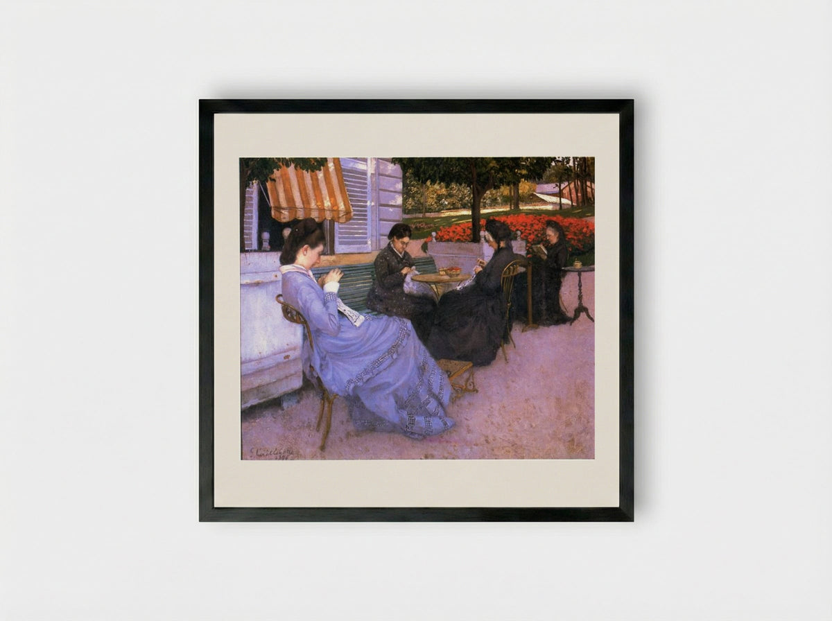 Portraits in the Countryside - Gustave Caillebotte - Framed Print Black
