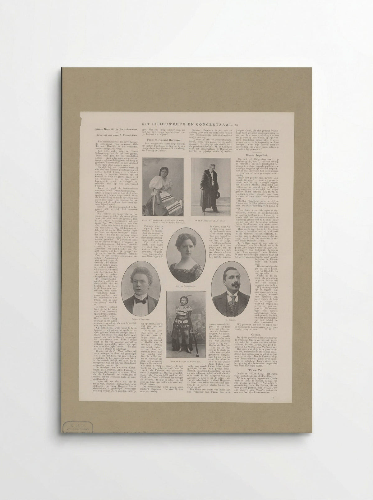 Portraits of Alida Tartaud-Klein and Others - Lodewijk van de Winkel - Poster