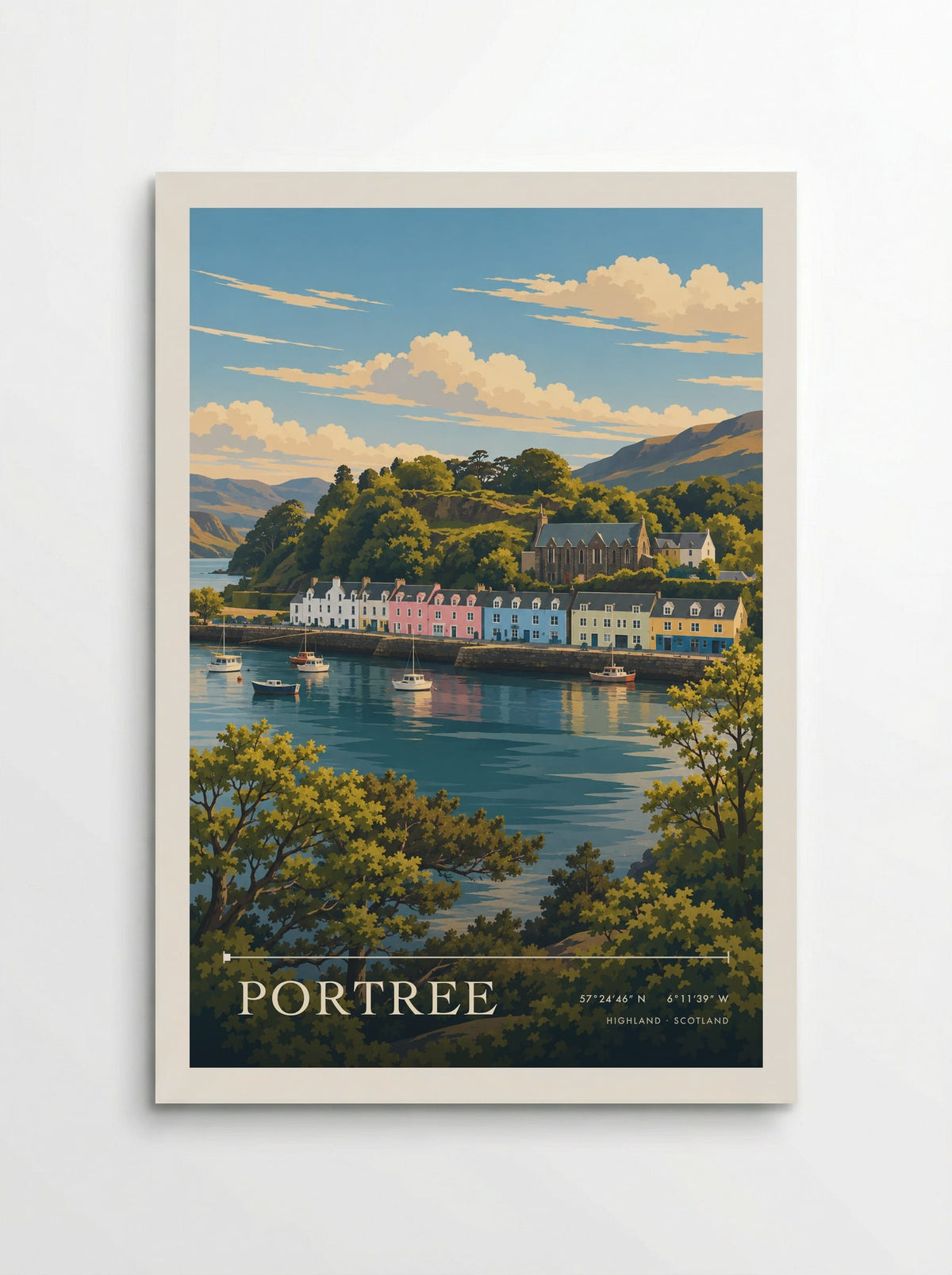 Portree, Highland | Travel Poster - Poster