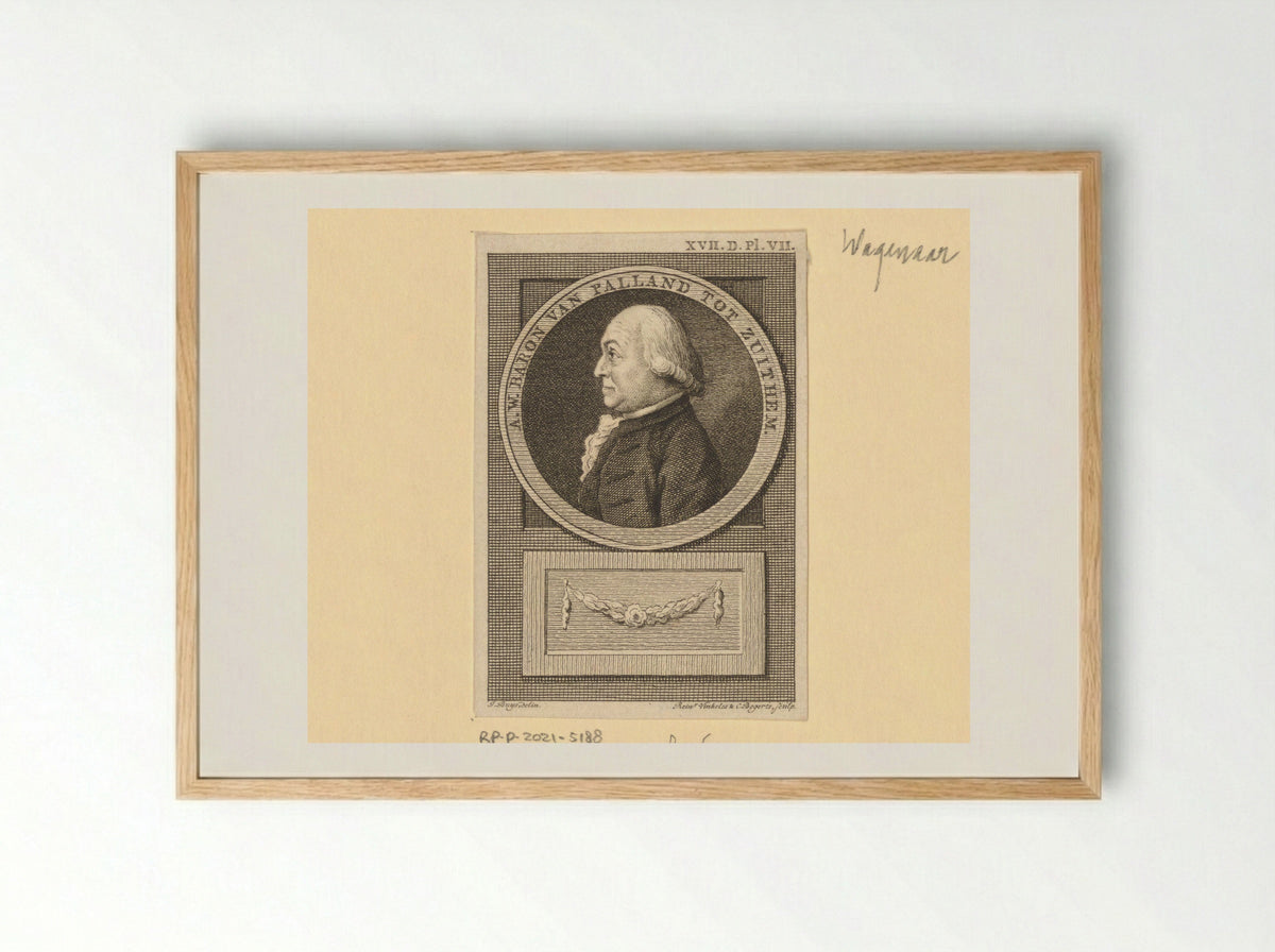 Portret van Adolph Werner van Pallandt tot Zuthem - Johannes Allart - Framed Print Wood