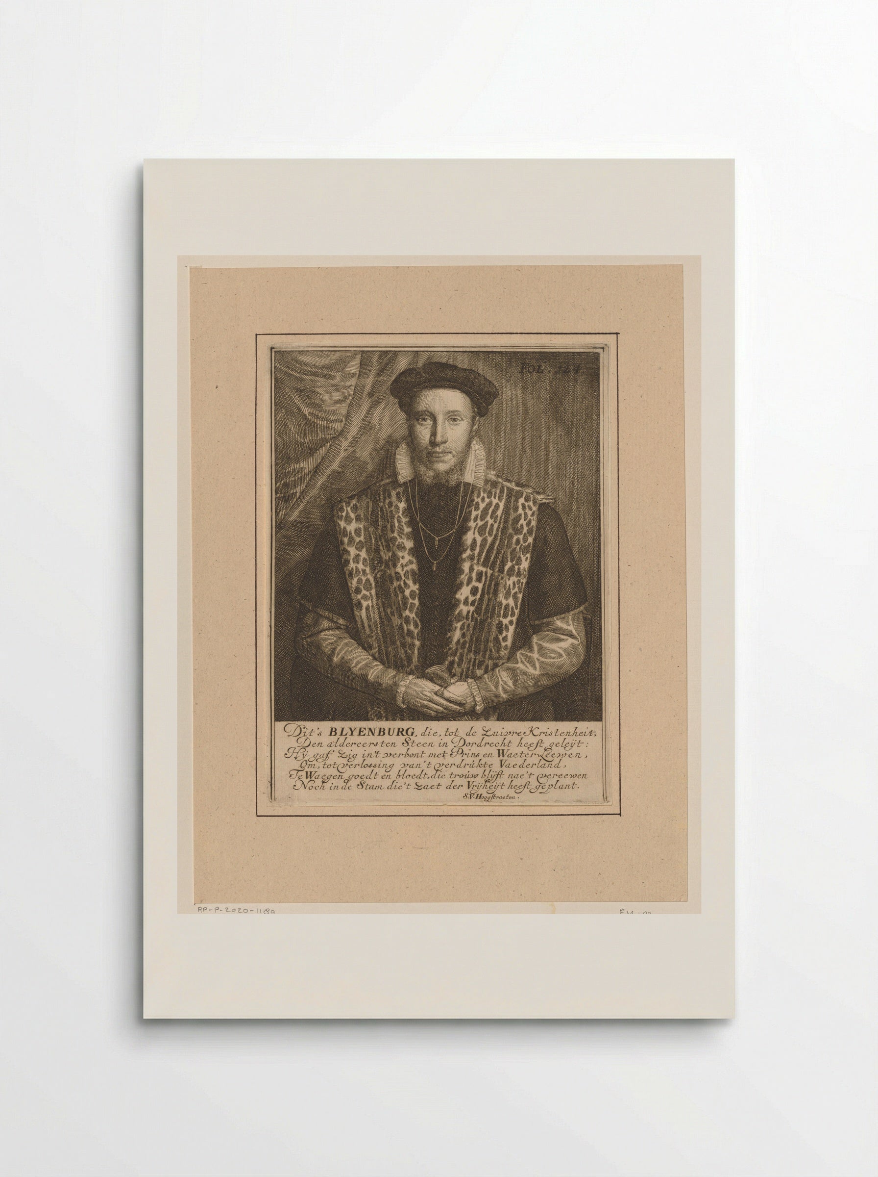 Portret van Adriaen van Blijenburgh - Simon onder de Linde - Poster