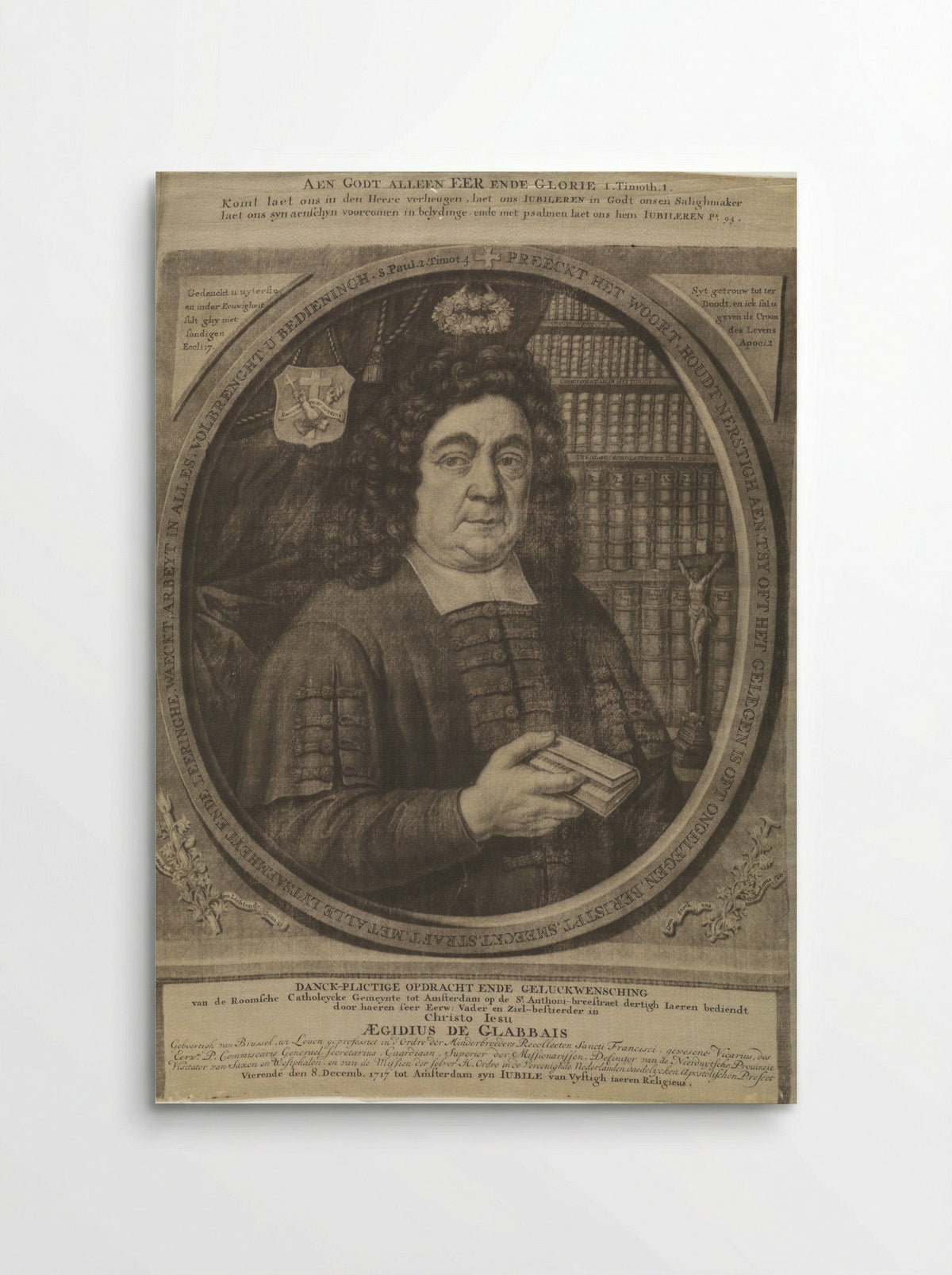 Portret van Aegidius de Glabbais - Andries van Buysen (Sr.) - Poster