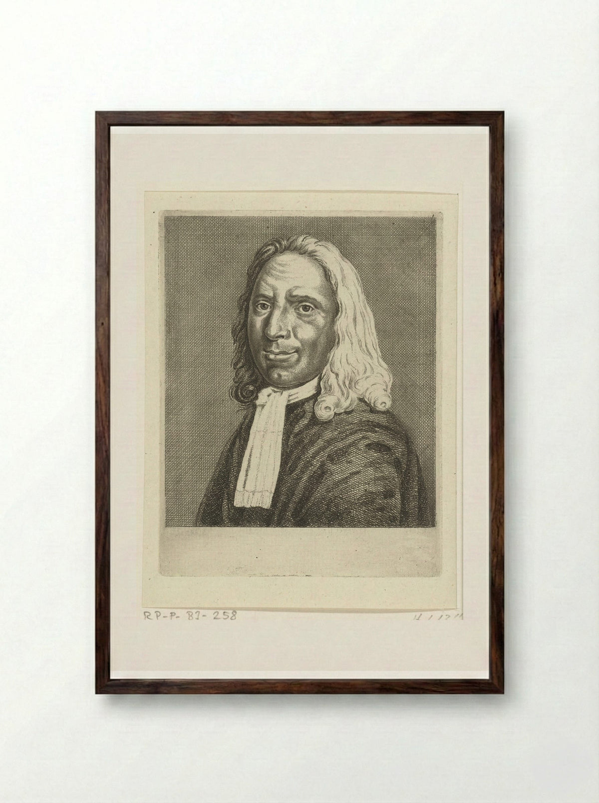 Portret van Albert Cuyp - Ernst Willem Jan Bagelaar - Framed Print Dark Wood