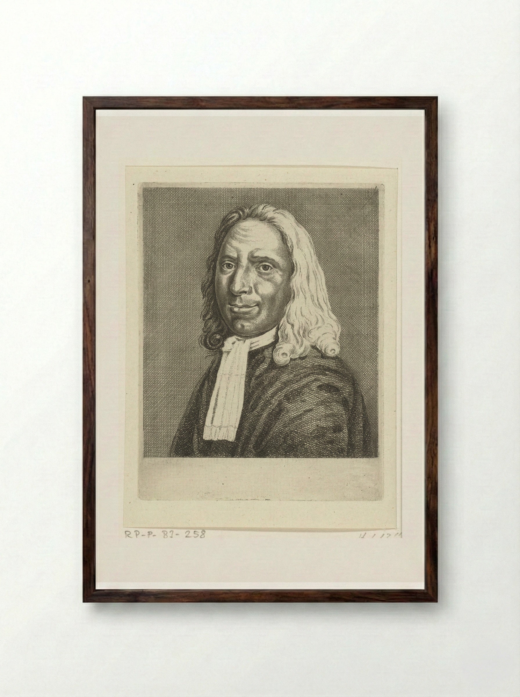 Portret van Albert Cuyp - Ernst Willem Jan Bagelaar - Framed Print Dark Wood