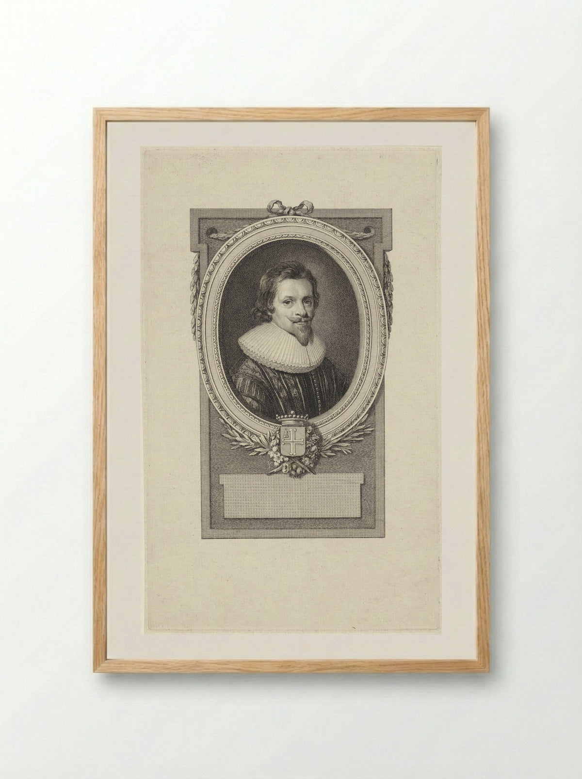 Portret van Alexander van der Capellen - Reinier Vinkeles - Framed Print Wood