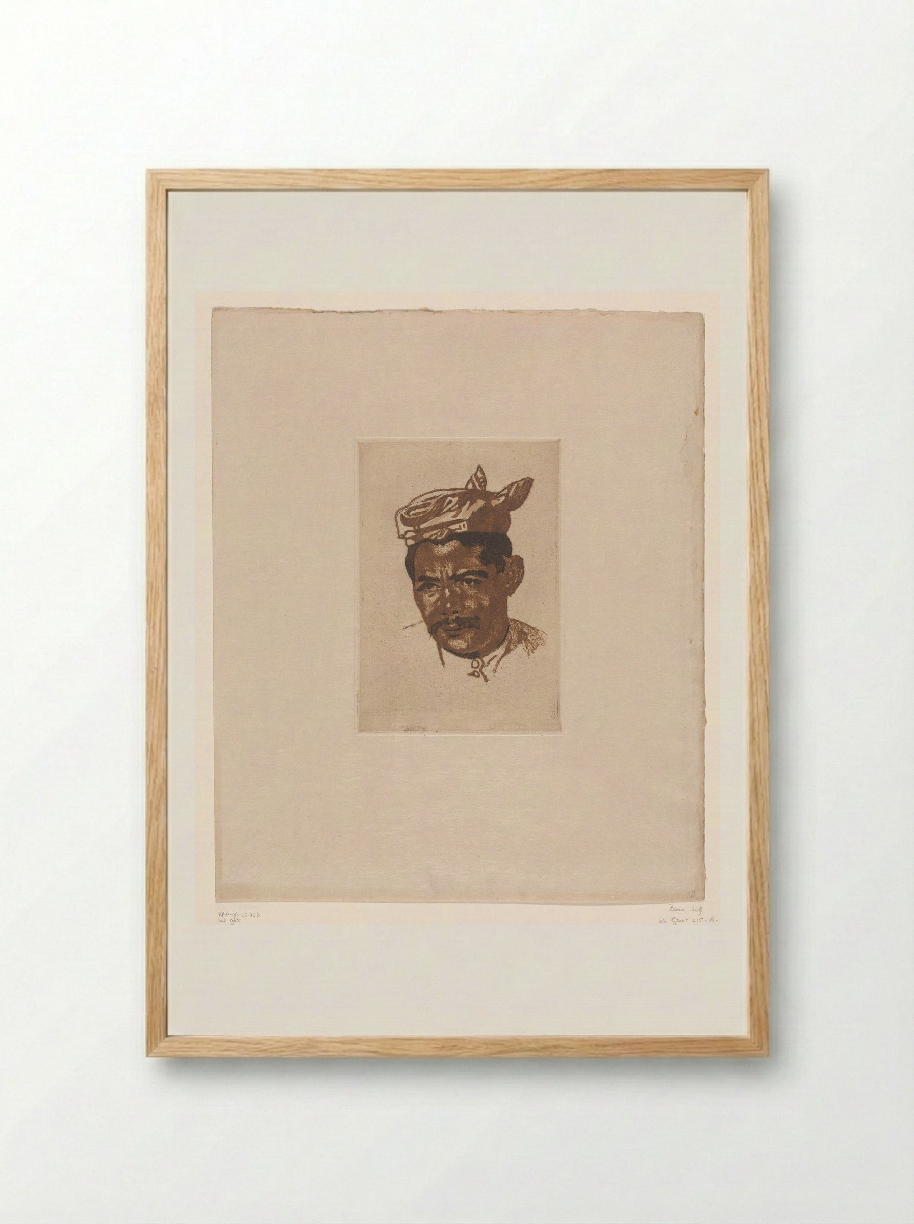Portret van Amit - Willem Witsen - Framed Print Wood
