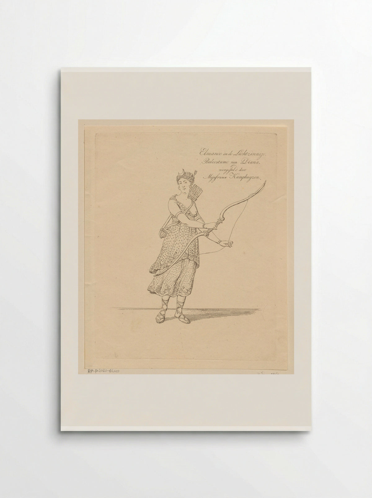 Portret van Anna Maria Snoek als Elmance - Johannes Jelgerhuis - Poster