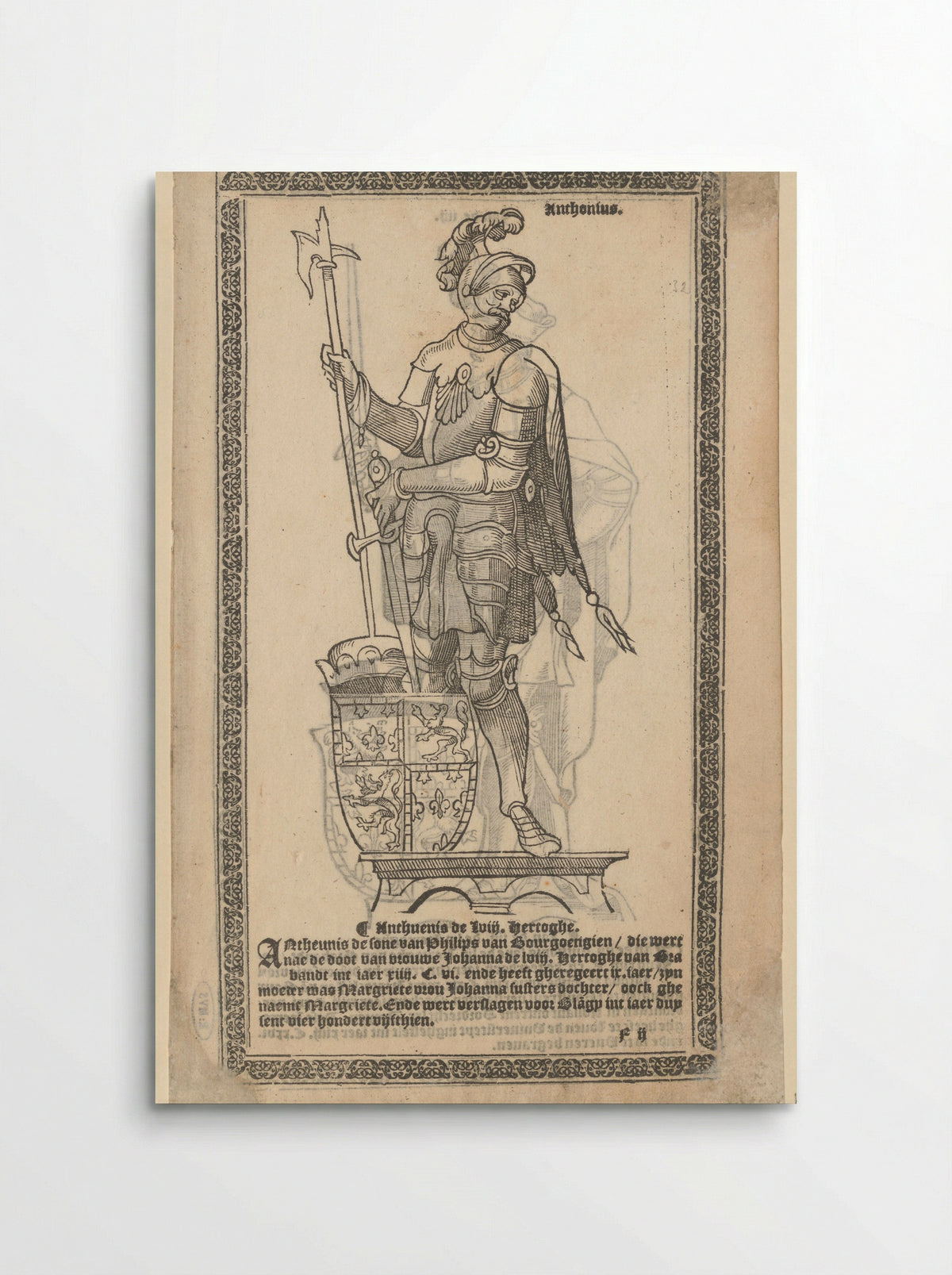 Portret van Anton van Bourgondië - Jan Molijns - Poster