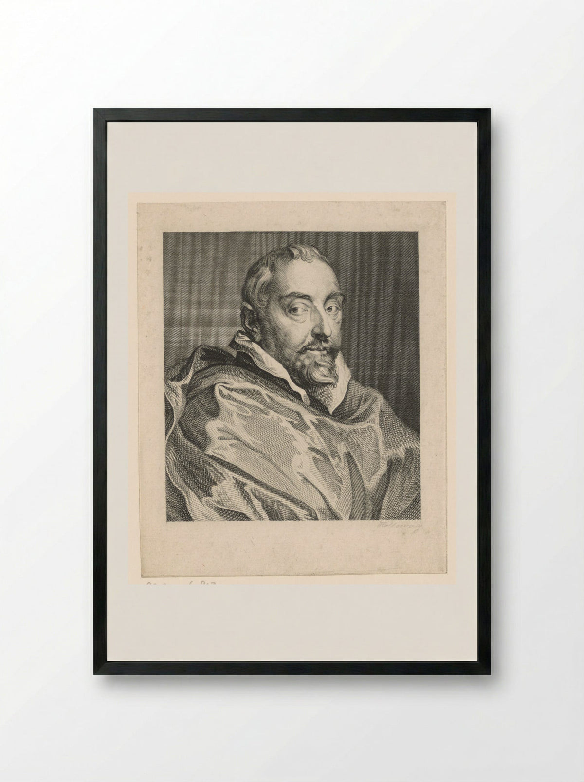 Portret van Antonius Triest - Thomas Holloway - Framed Print Black