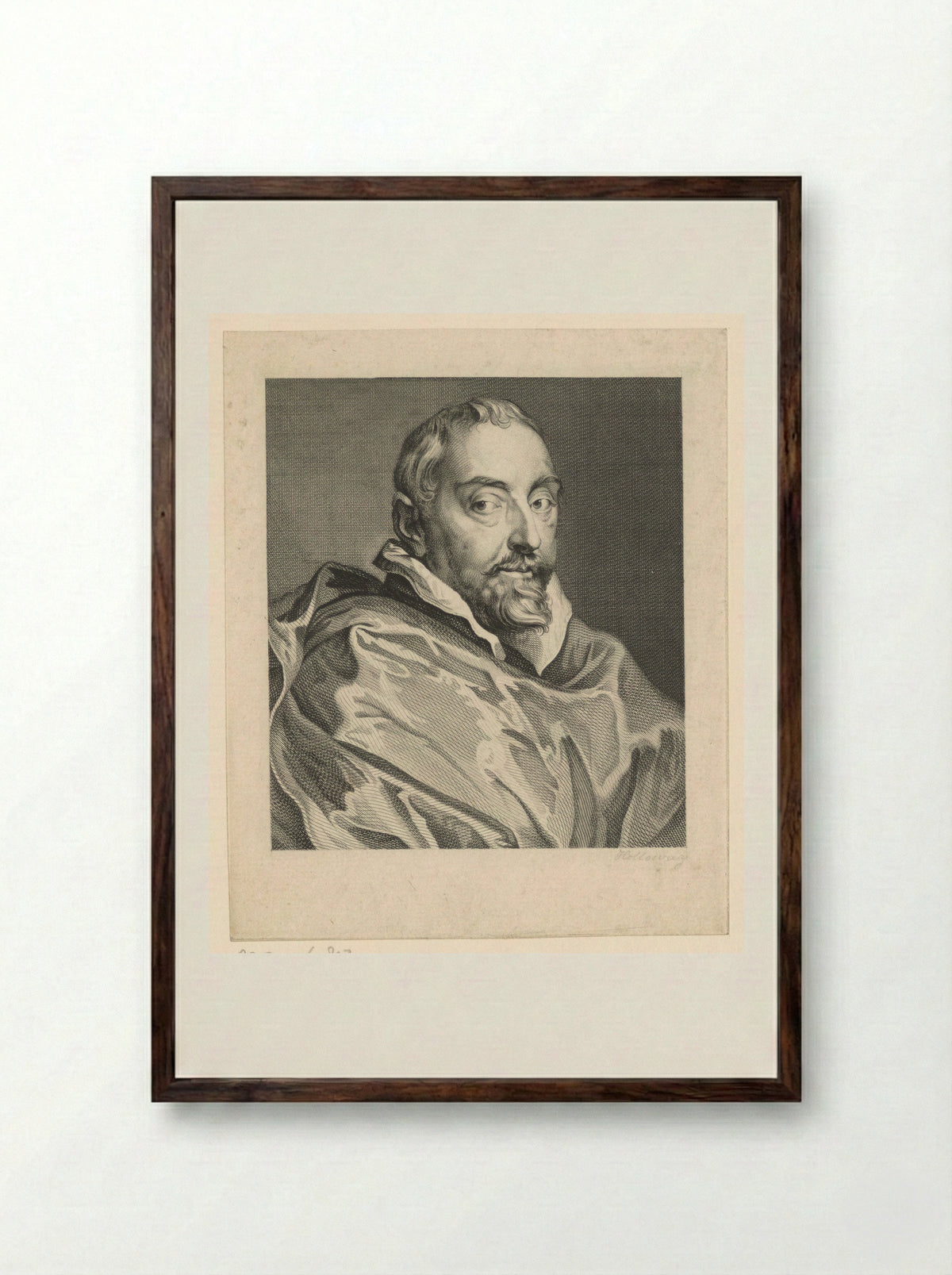 Portret van Antonius Triest - Thomas Holloway - Framed Print Dark Wood