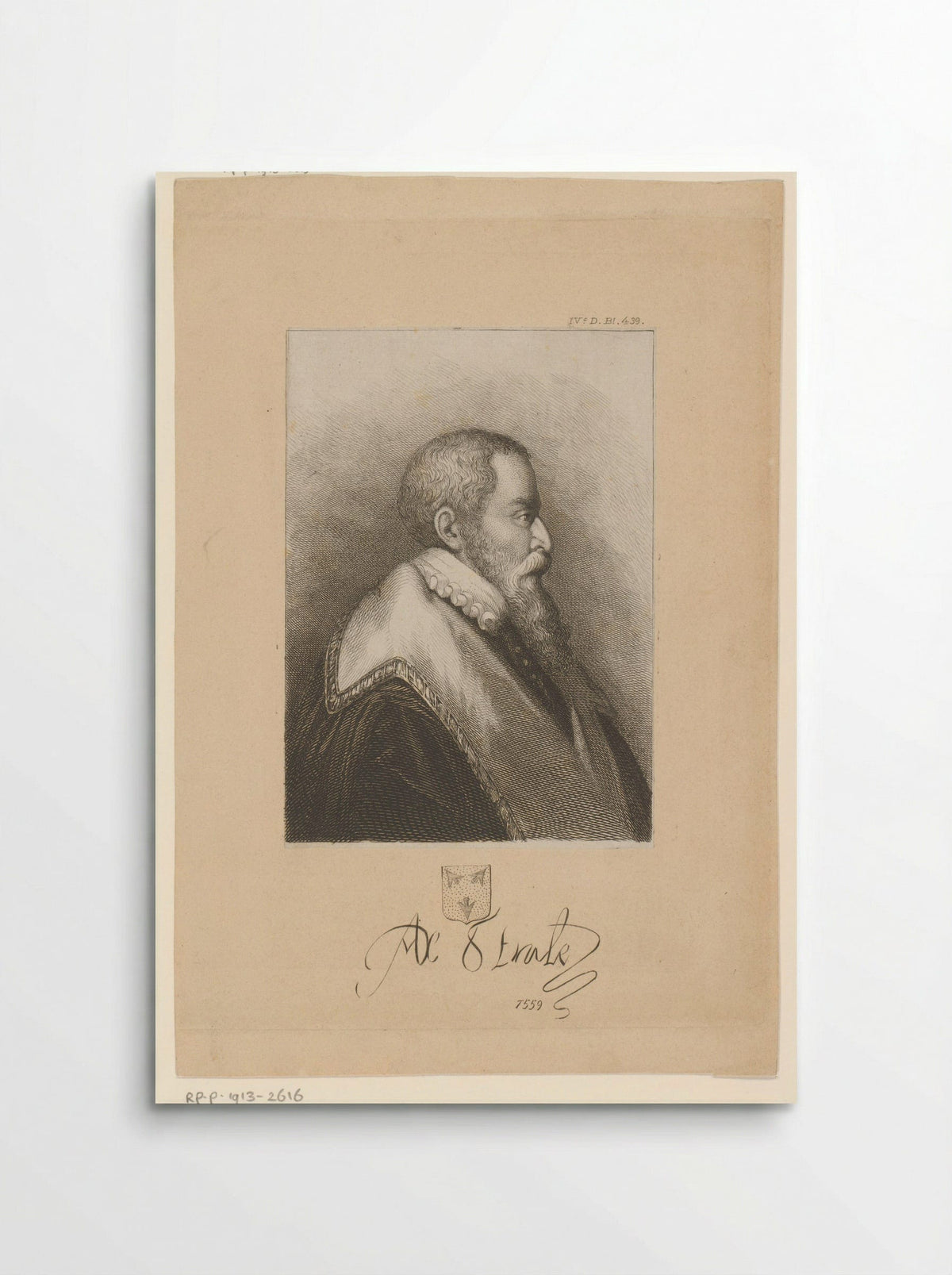 Portret van Antoon van Stralen - J.P. Van Dieren & Comp. - Poster