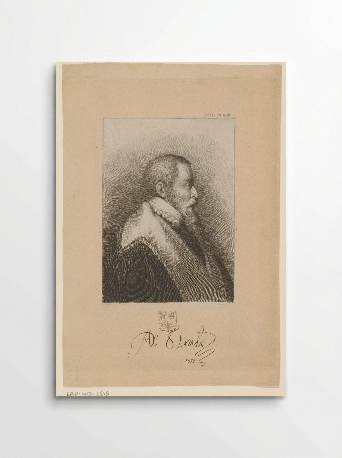 Portret van Antoon van Stralen - J.P. Van Dieren & Comp. - Poster