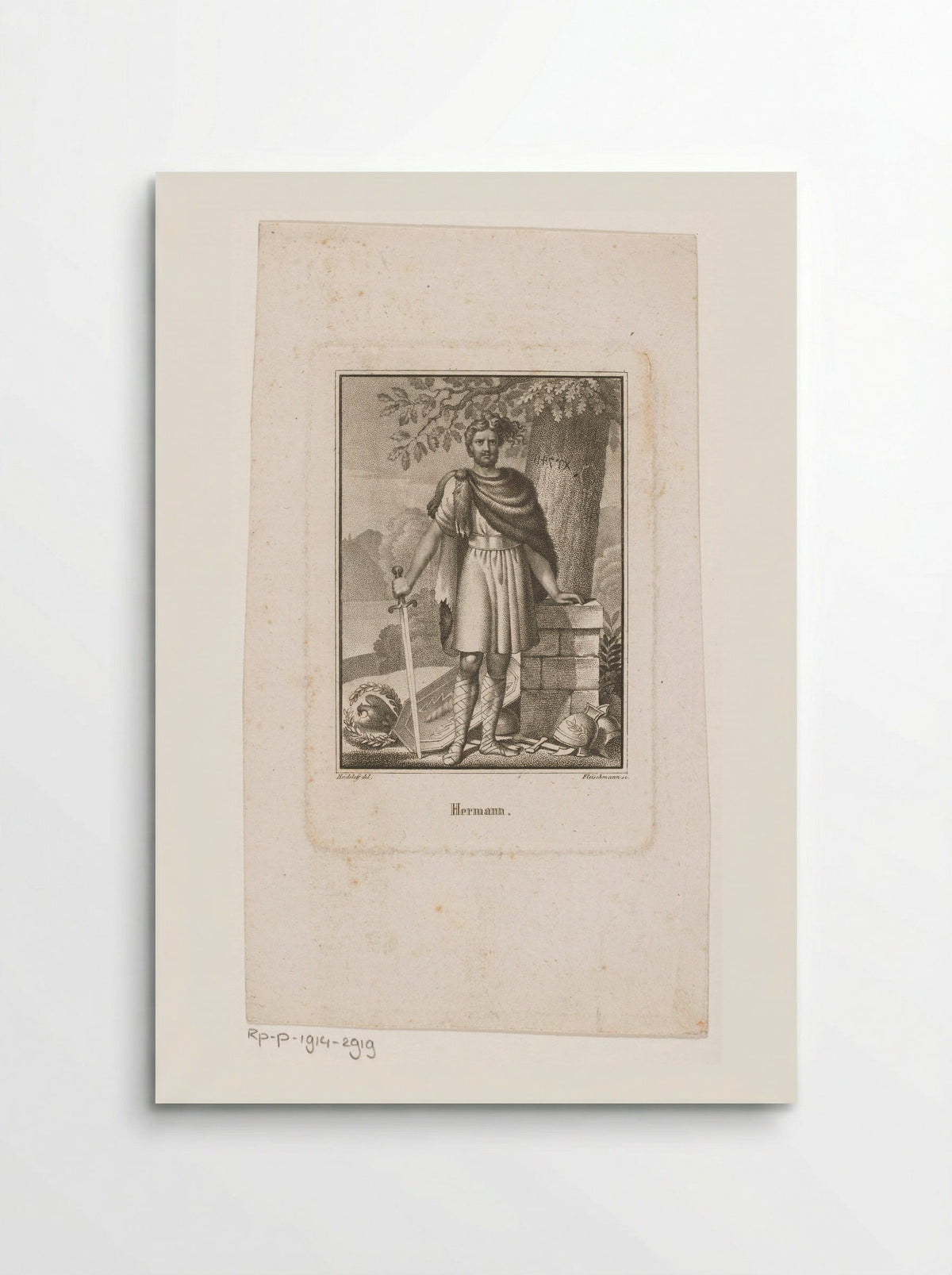 Portret van Arminius - Friedrich Campe - Poster