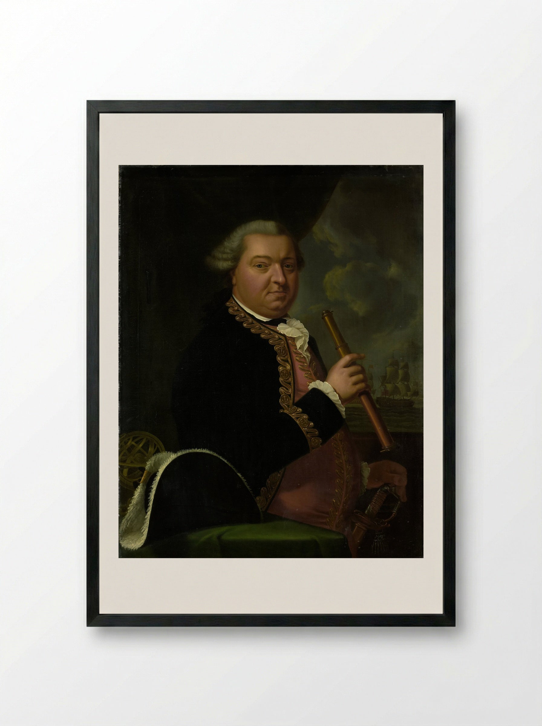 Portret van Barend Goudriaan Ariesz. - Cornelis van Cuylenburgh (II) - Framed Print Black