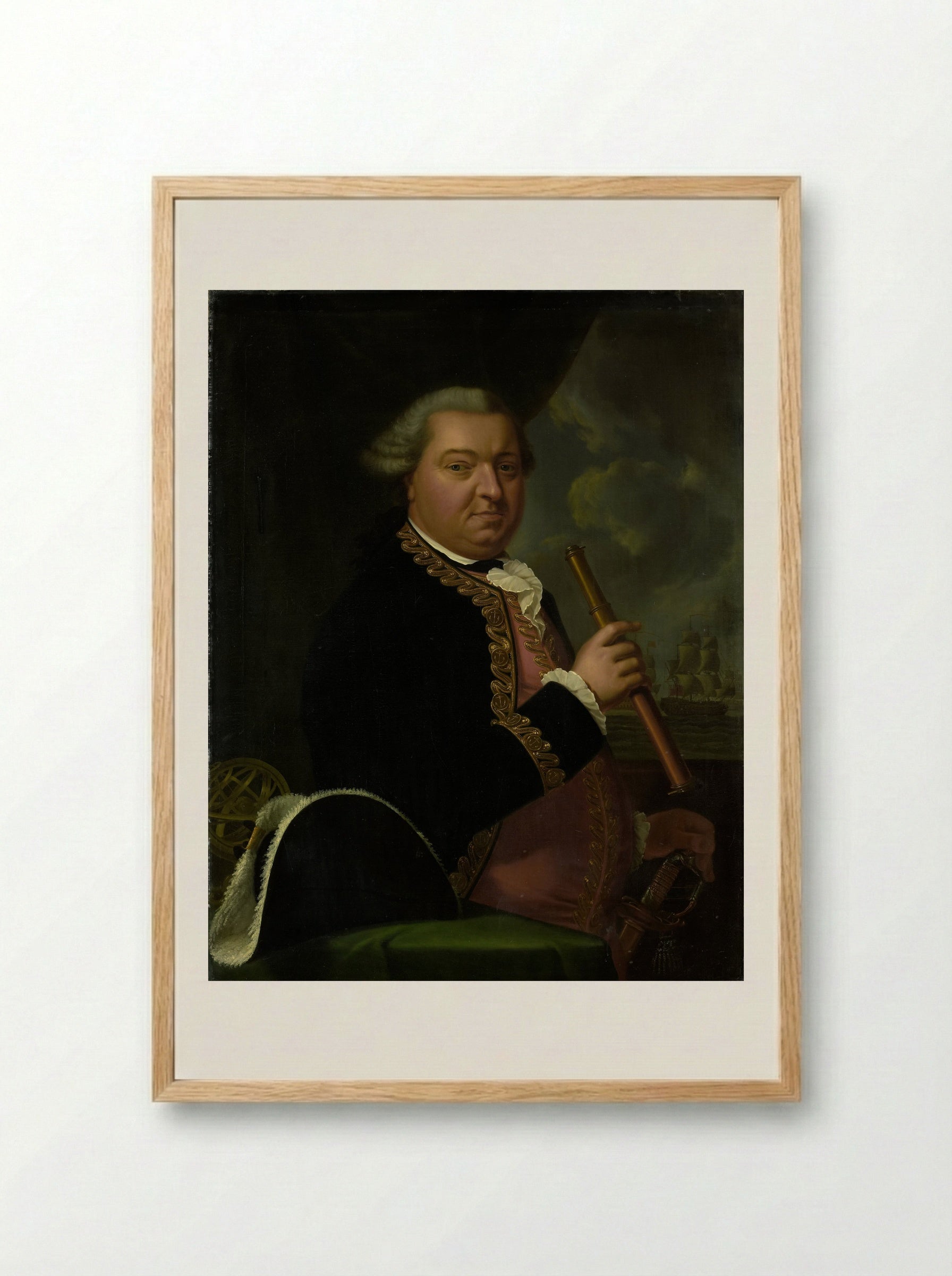 Portret van Barend Goudriaan Ariesz. - Cornelis van Cuylenburgh (II) - Framed Print Wood