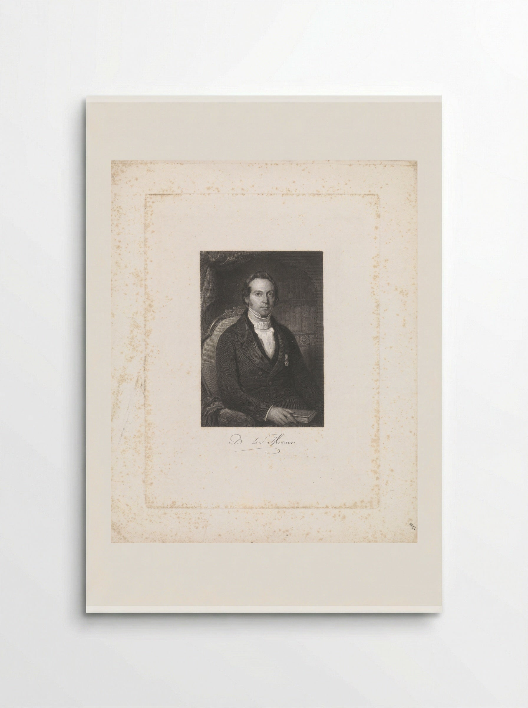 Portret van Bernhard ter Haar - Johann Wilhelm Kaiser - Poster