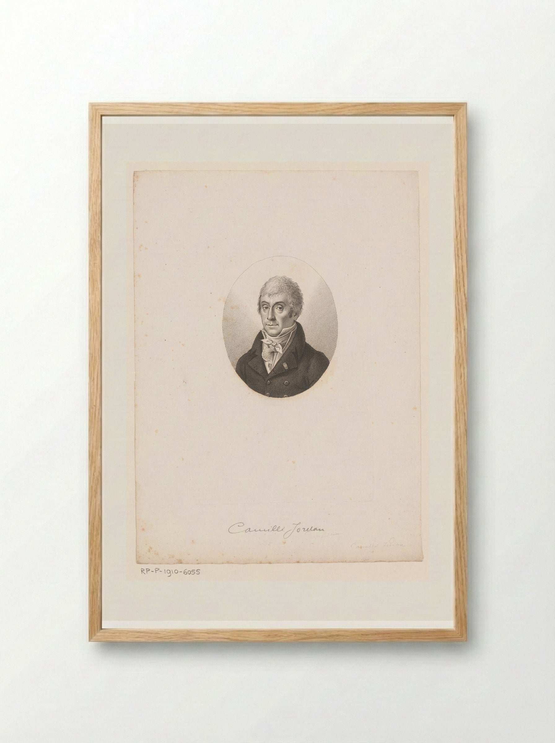 Portret van Camille Jordan - Ambroise Tardieu - Framed Print Wood