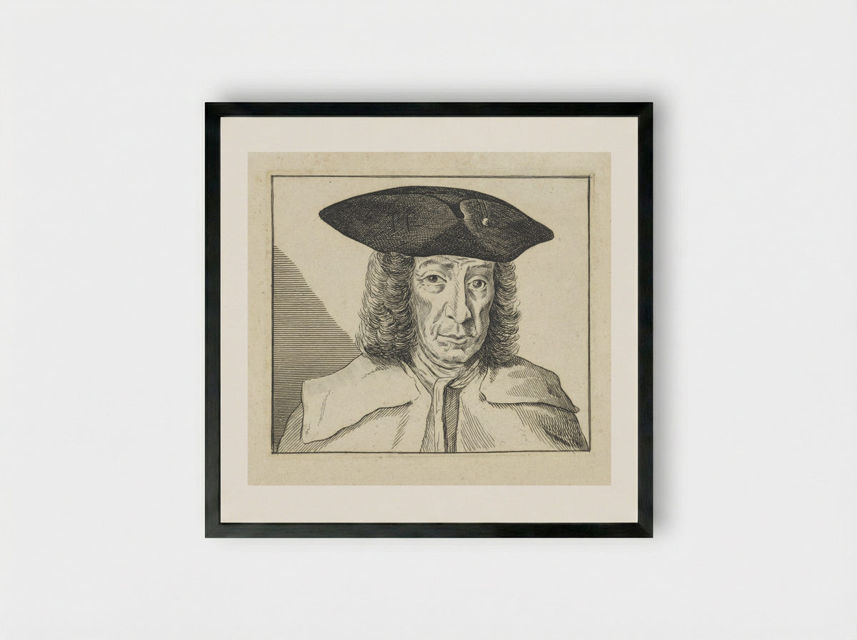Portret van Cavallero - Reinier Vinkeles - Framed Print Black