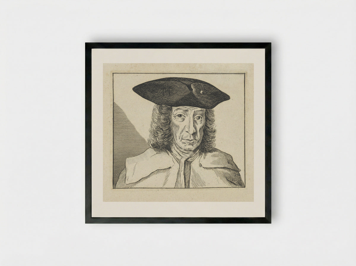 Portret van Cavallero - Reinier Vinkeles - Framed Print Black