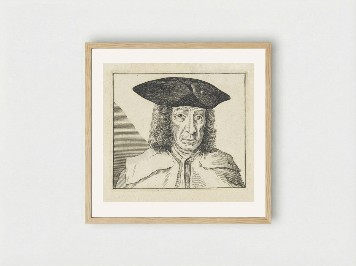 Portret van Cavallero - Reinier Vinkeles - Framed Print Wood