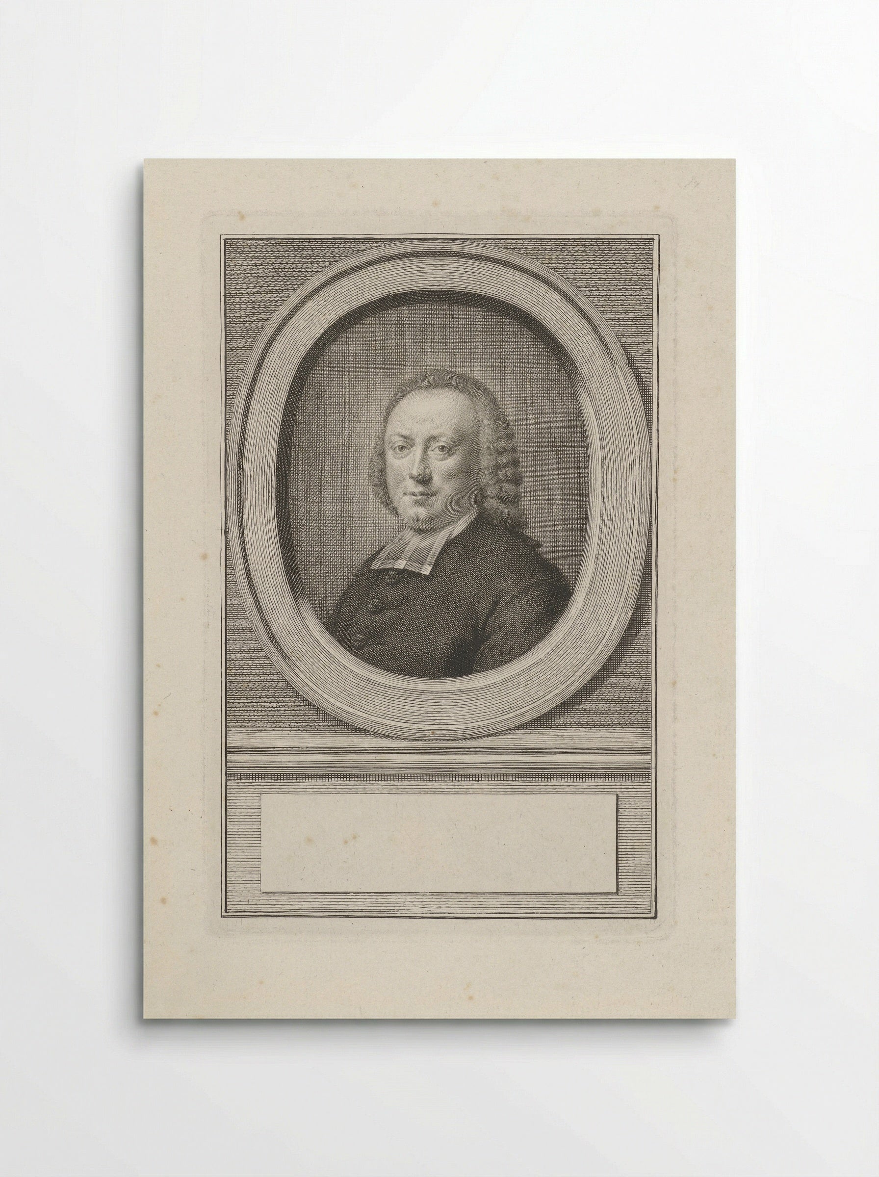 Portret van Christianus Carolus Henricus van der Aa - Jacob Houbraken - Poster