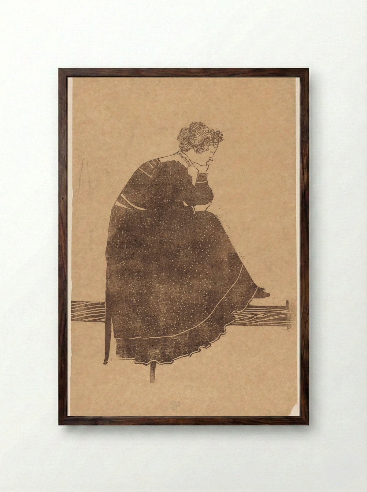 Portret van Coba Stolk-Schmidt - Reijer Stolk - Framed Print Dark Wood