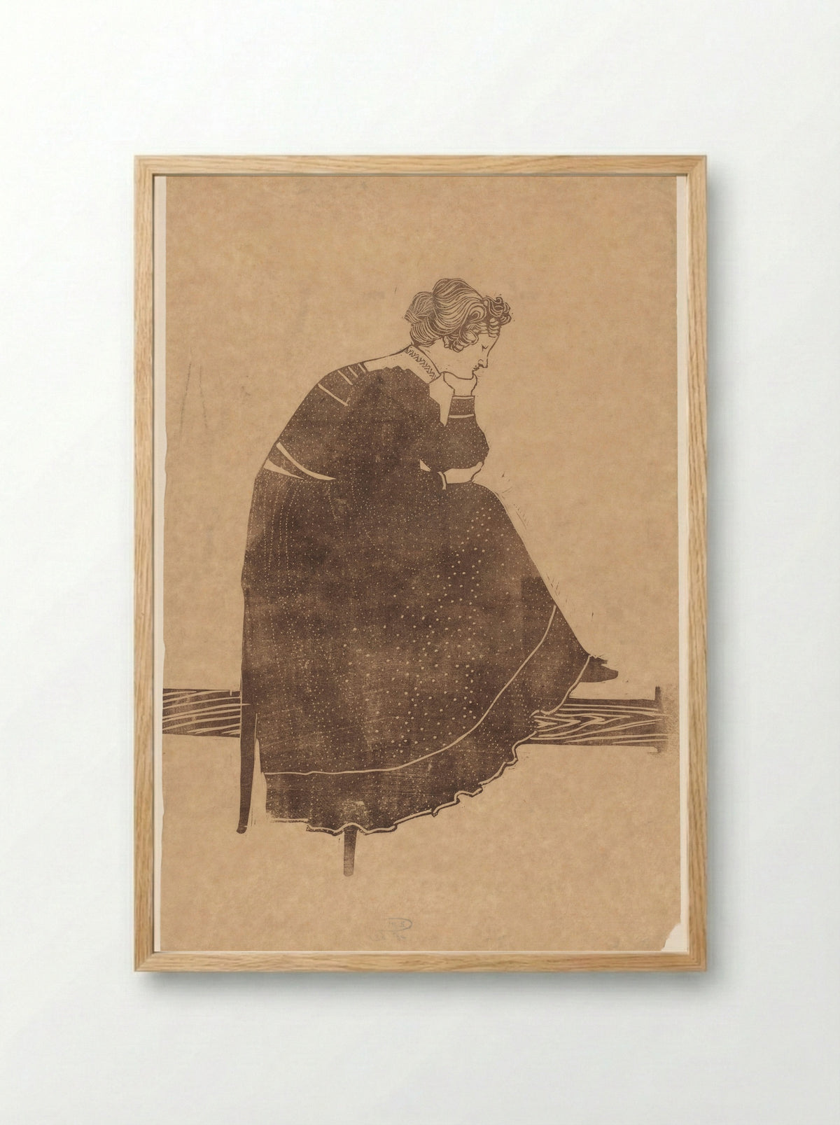Portret van Coba Stolk-Schmidt - Reijer Stolk - Framed Print Wood