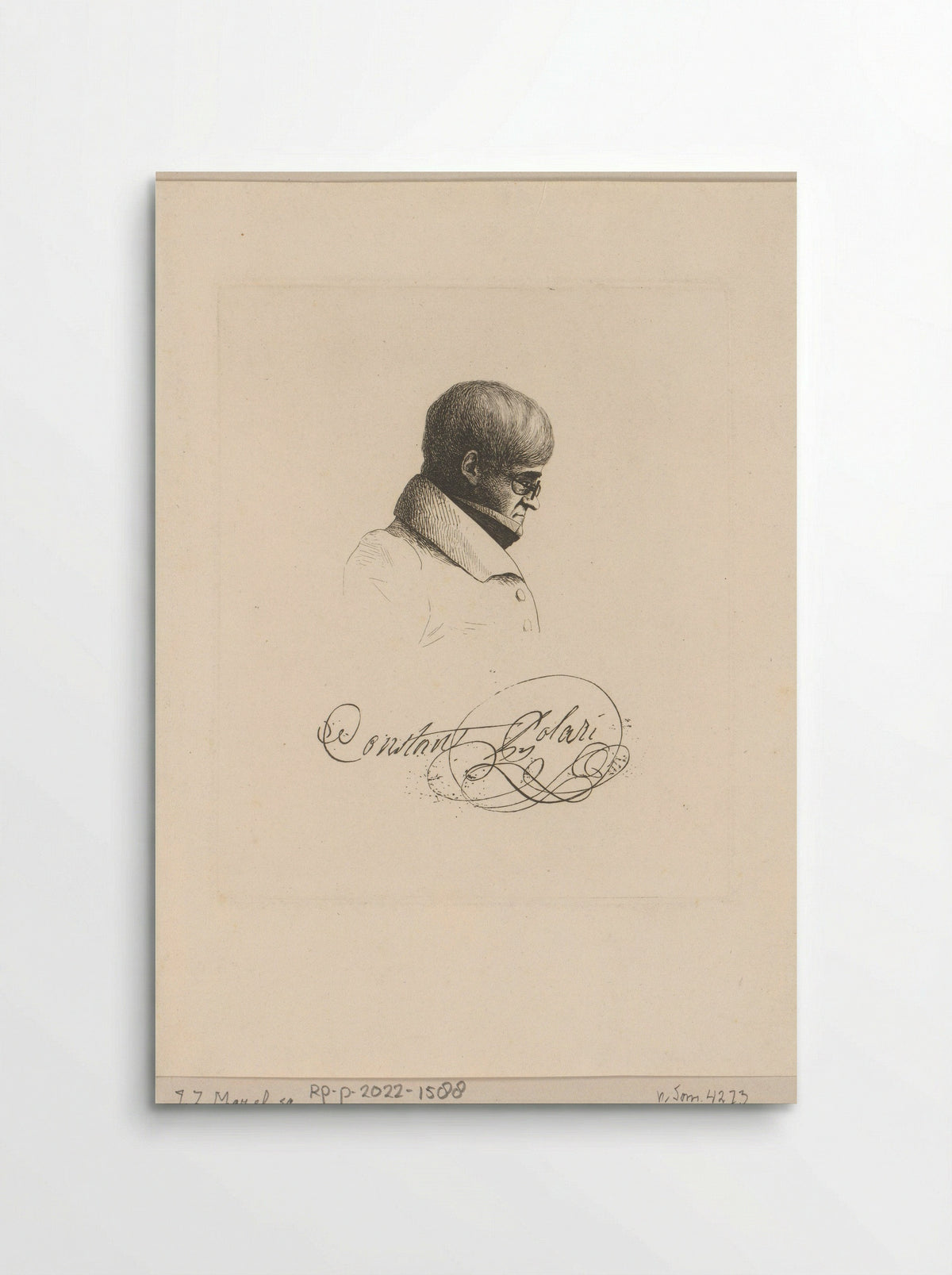 Portret van Constant Polari - Jean Zacherie Mazel - Poster