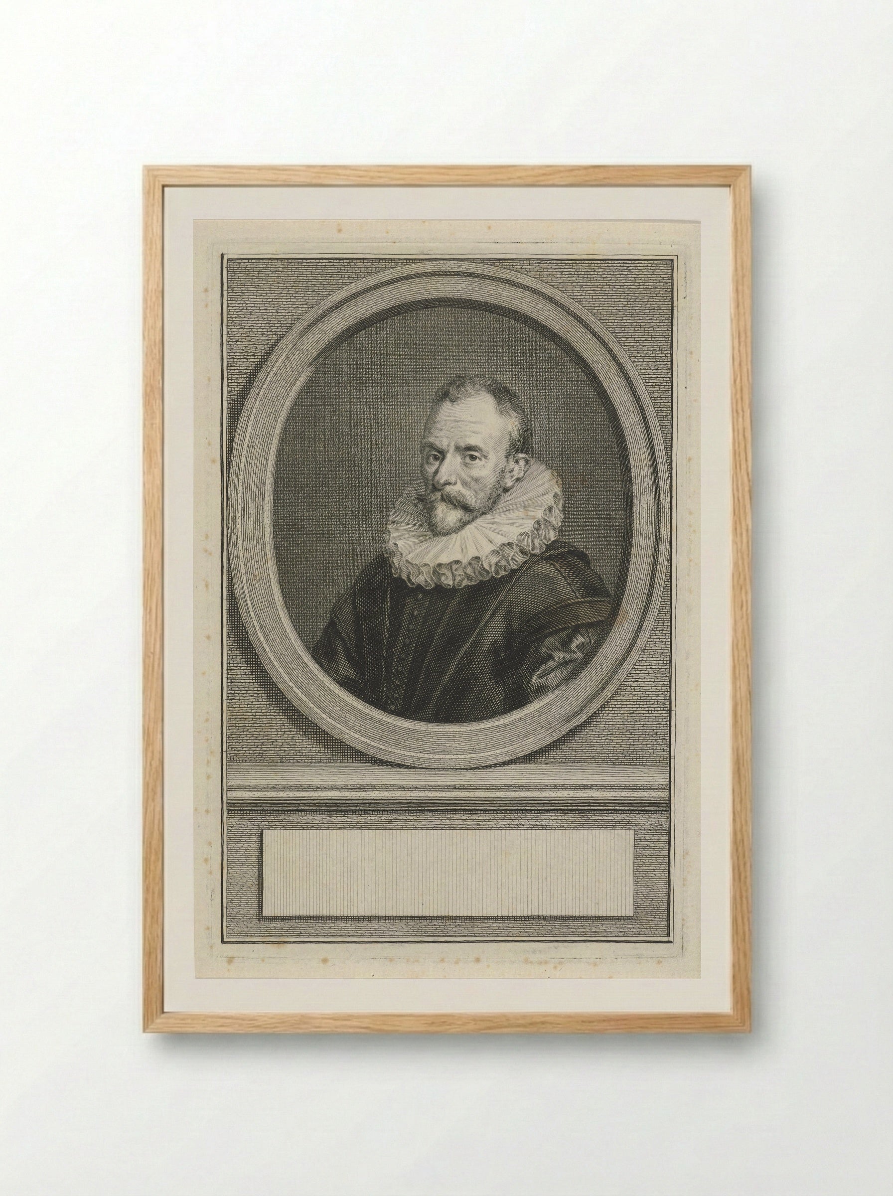 Portret van Cornelis van Aersens - Jacob Houbraken - Framed Print Wood