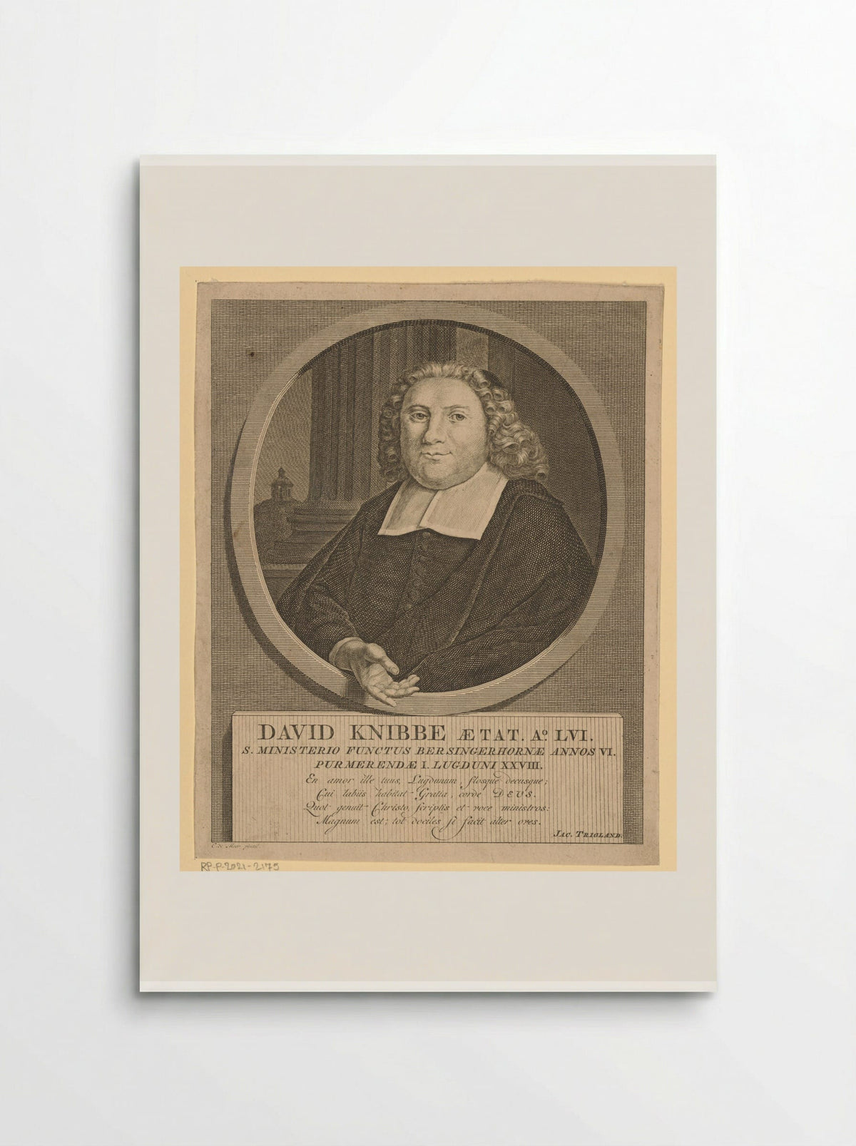 Portret van David Knibbe op 56-jarige leeftijd - Jan Caspar Philips - Poster