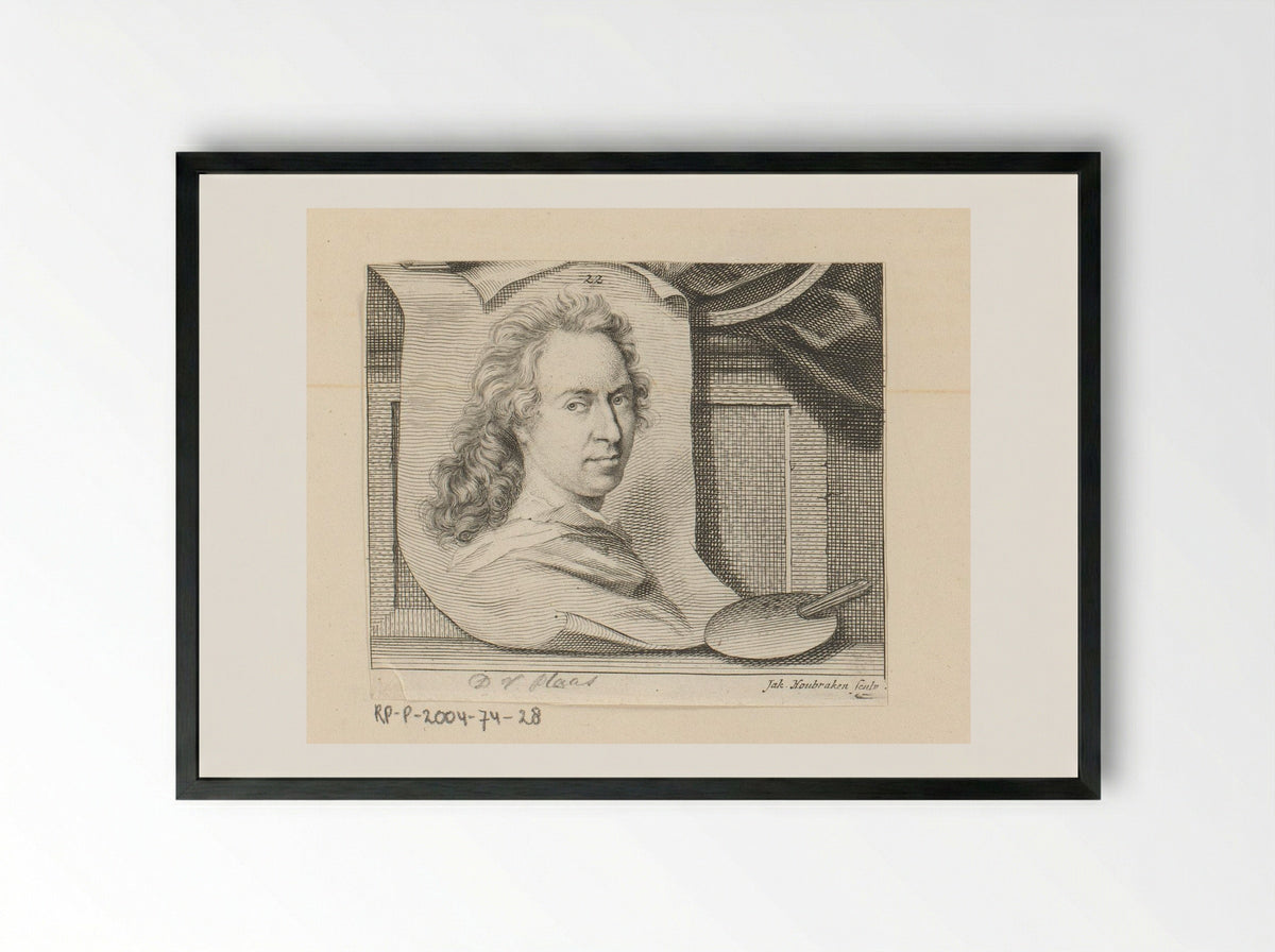 Portret van David van der Plas - Antonina Houbraken - Framed Print Black