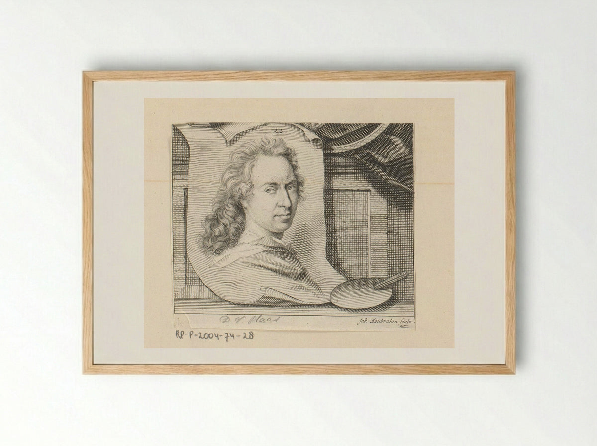 Portret van David van der Plas - Antonina Houbraken - Framed Print Wood
