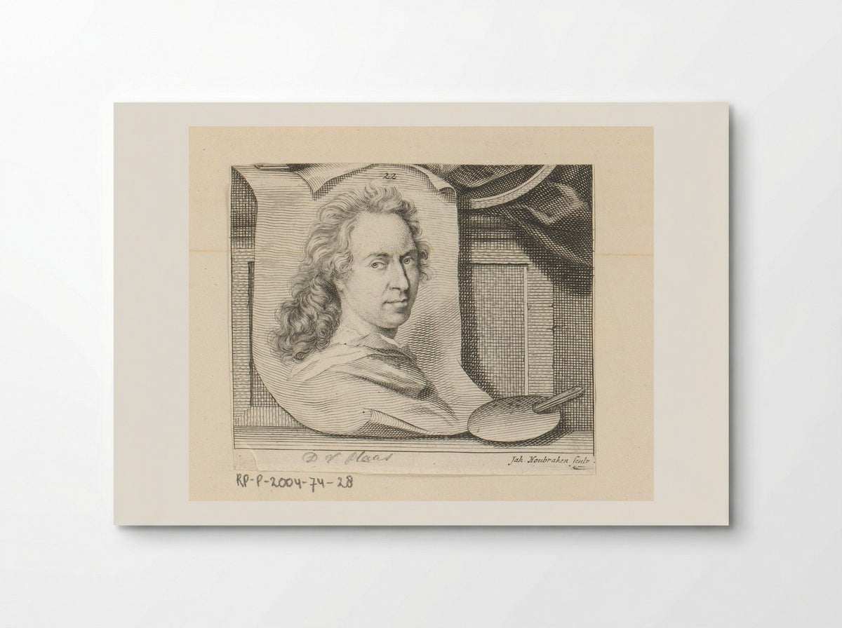 Portret van David van der Plas - Antonina Houbraken - Poster