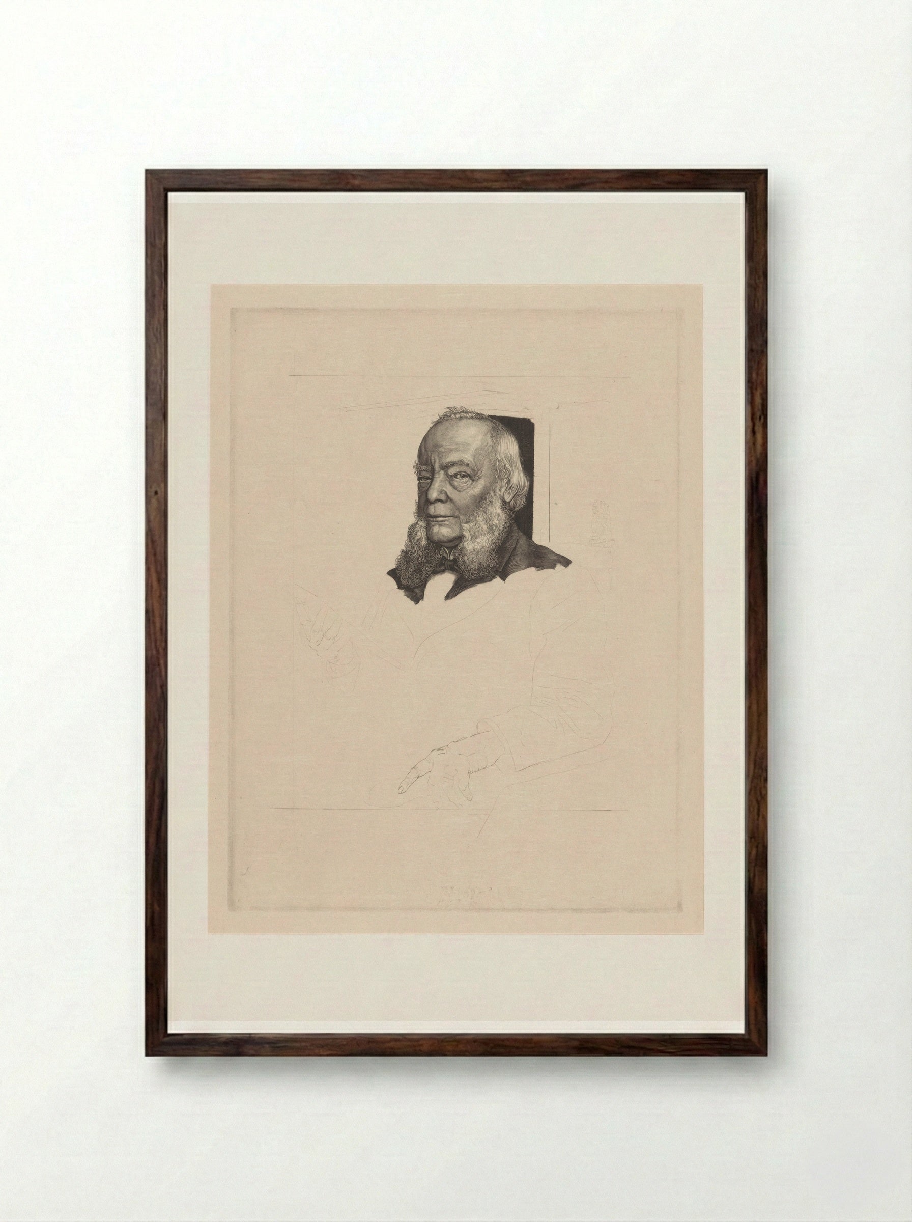 Portret van Dirk Christiaan Meijer jr. - Pieter Dupont - Framed Print Dark Wood