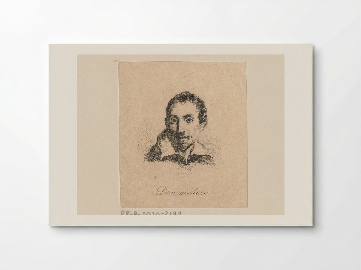 Portret van Domenichino - Francesco Novelli - Poster