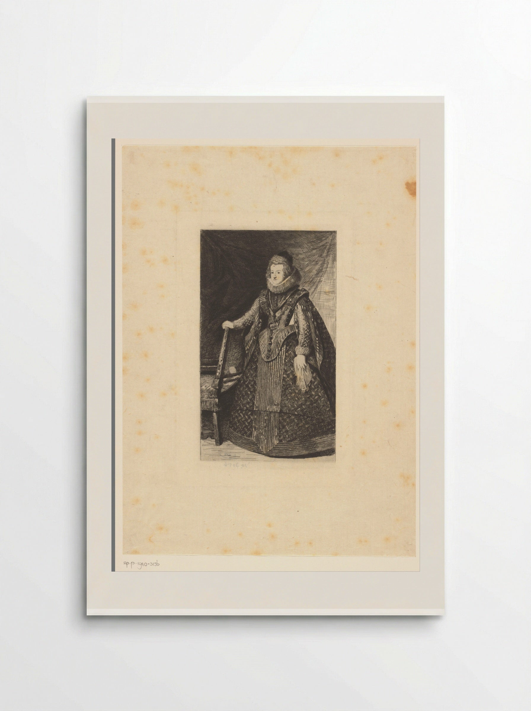 Portret van Elisabeth van Bourbon - Léopold Flameng - Poster