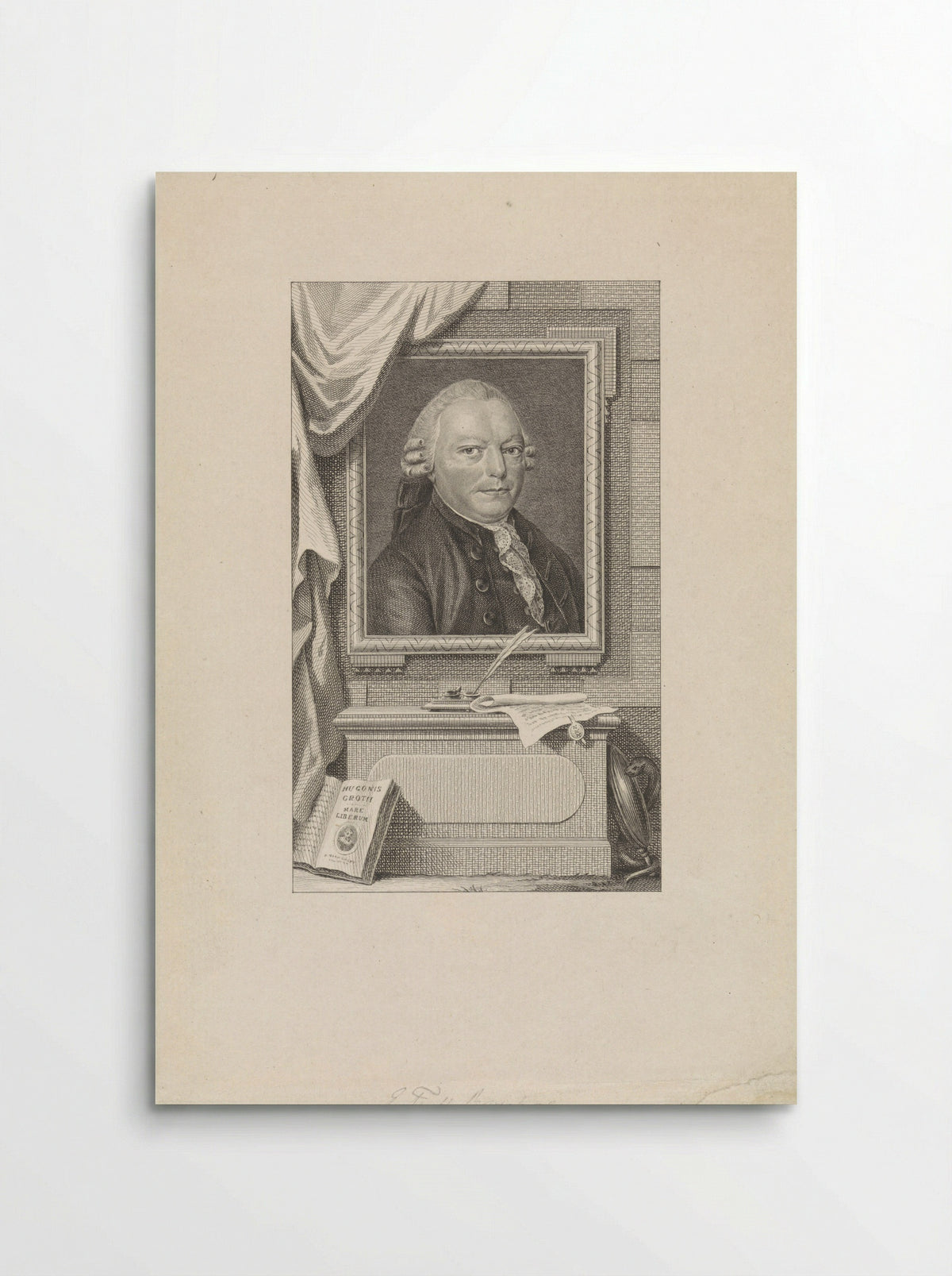 Portret van Engelbert François van Berckel - Reinier Vinkeles - Poster