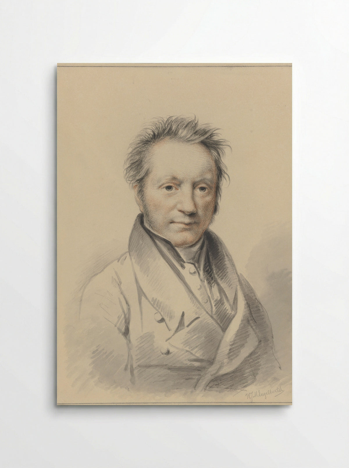 Portret van Engelbert Michael Engelberts - Willem Jodocus Mattheus Engelberts - Poster