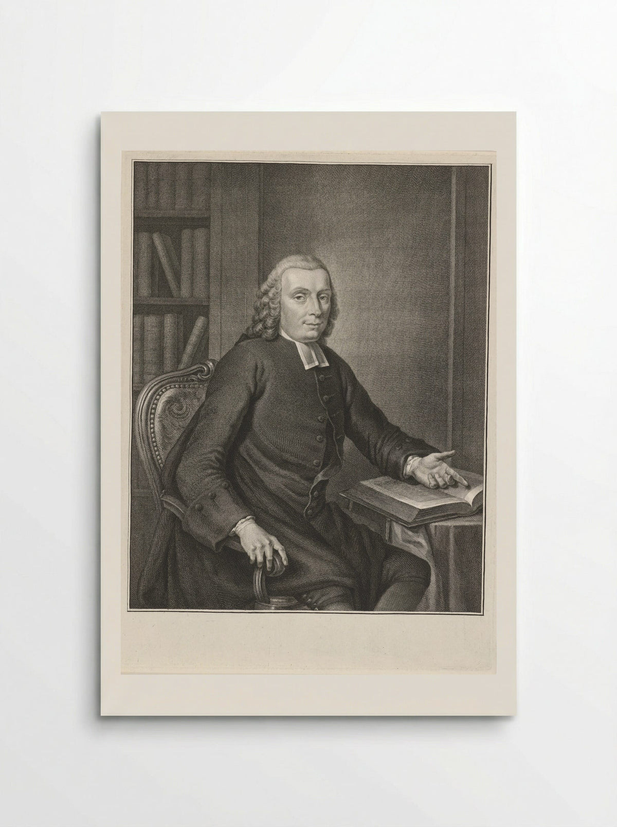 Portret van Ericus Fredericus Alberti - Jacob Houbraken - Poster