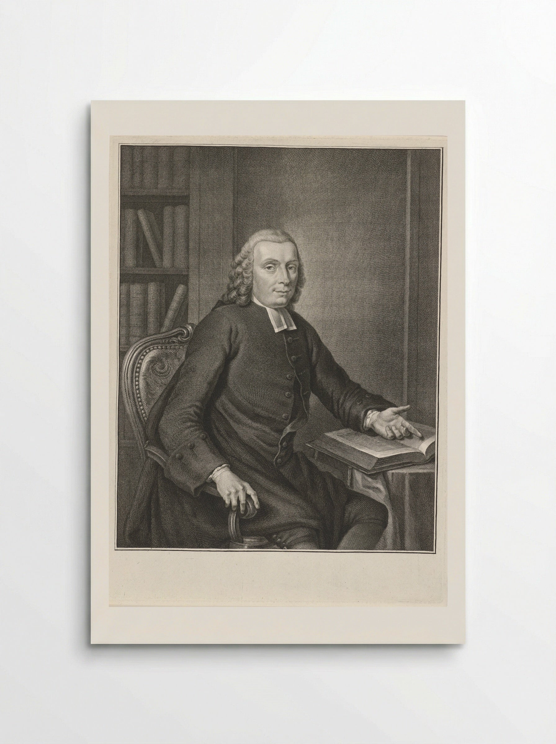 Portret van Ericus Fredericus Alberti - Jacob Houbraken - Poster