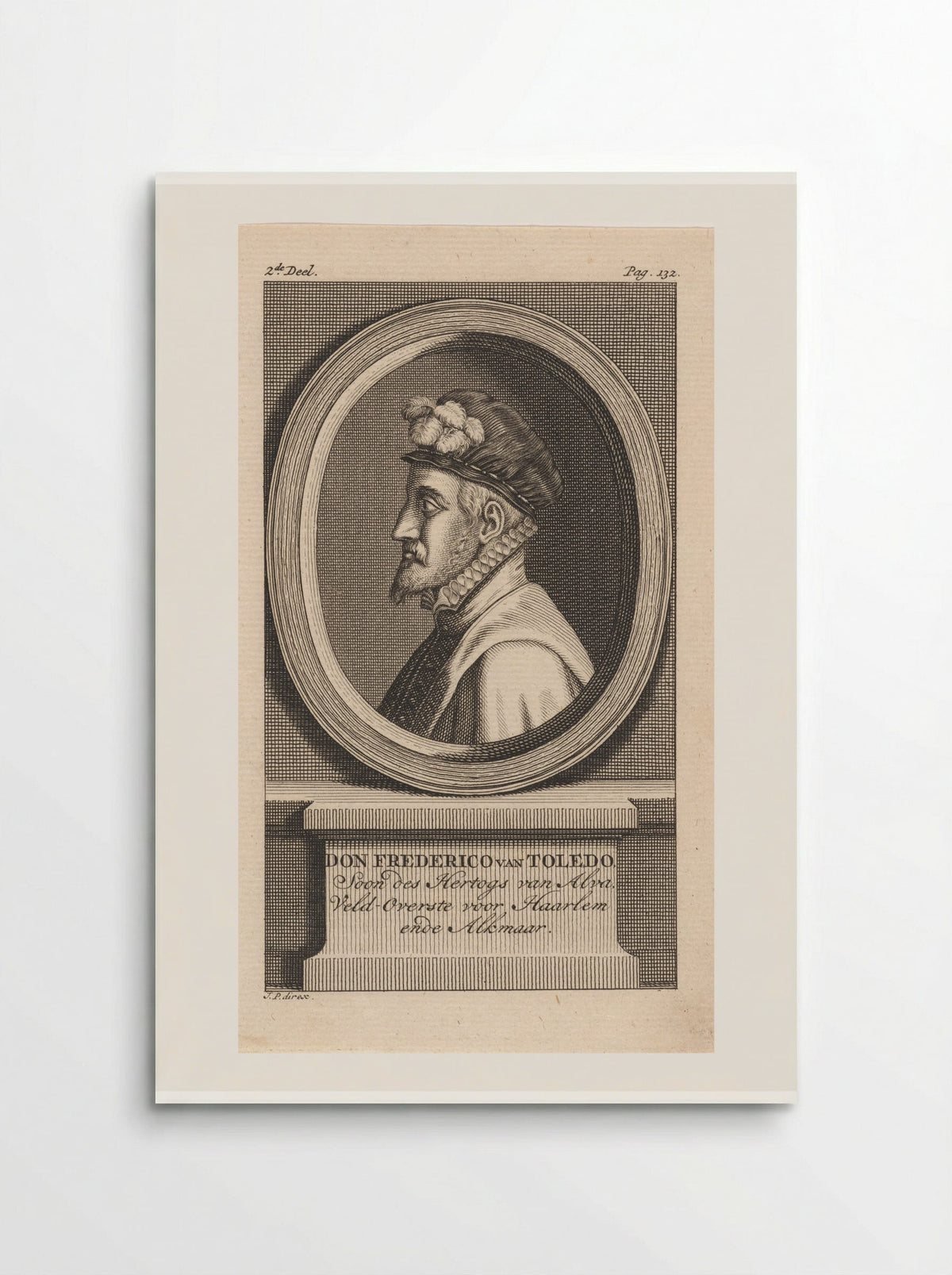 Portret van Fadrique Álvarez de Toledo (Don Frederik) - Jan Punt - Poster